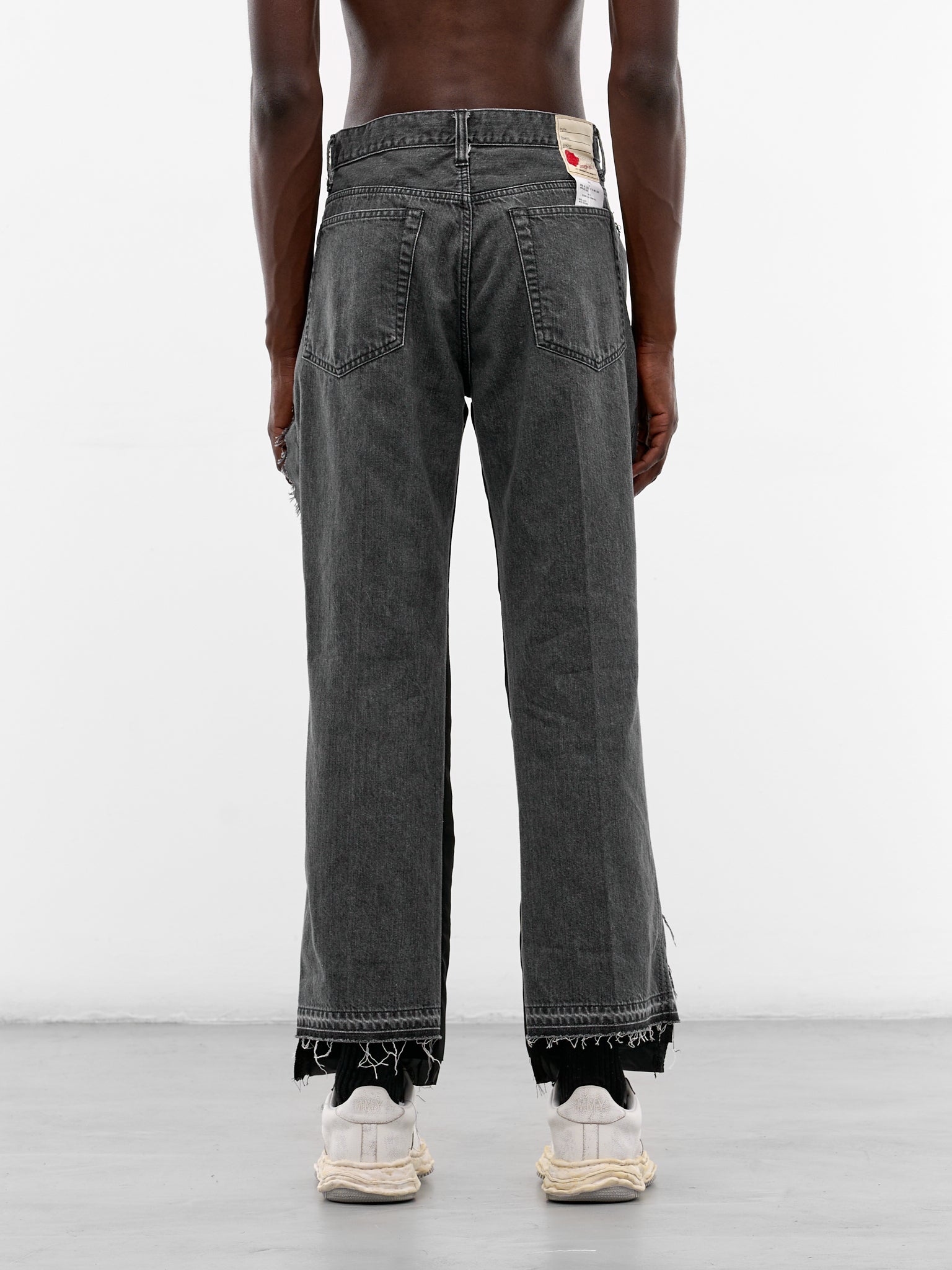 Deconstructed Suiting Denim Graphic Pants (PT-SV-NRS-1006-BLACK)