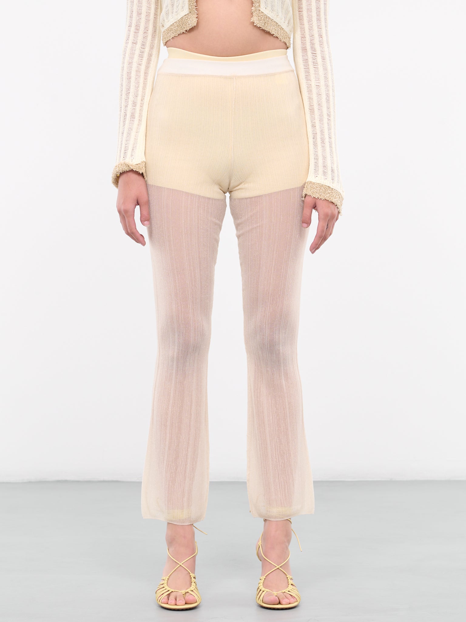 Sheer Knit Pants (PT001WHT-SHEER-PARCHMENT)