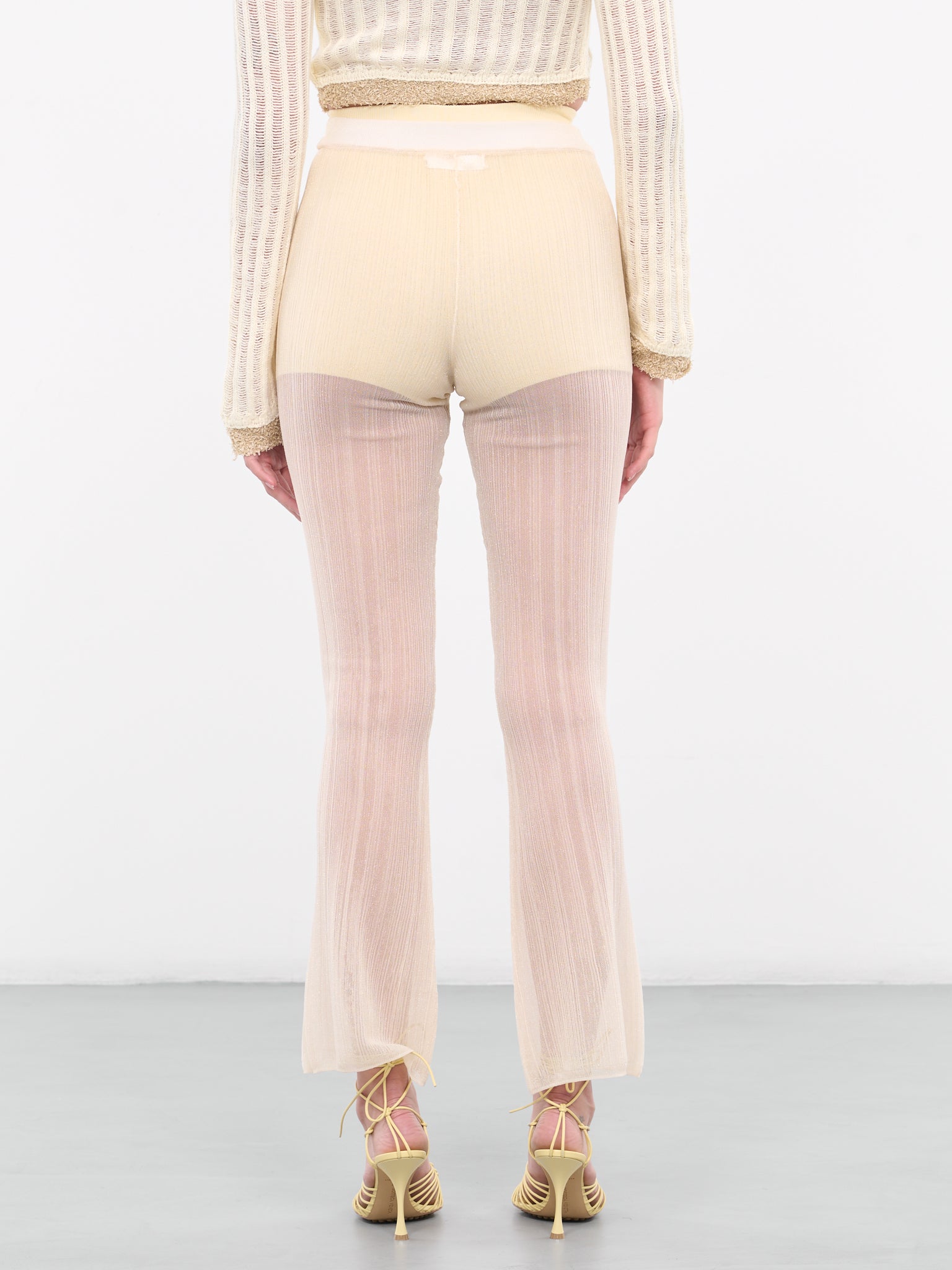 Sheer Knit Pants (PT001WHT-SHEER-PARCHMENT)