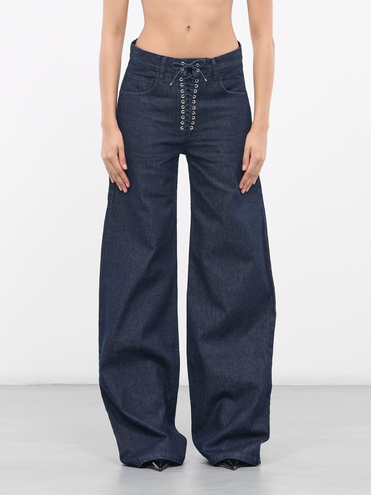 Lace-up Jeans (PT002UDEN001-INDIGO)