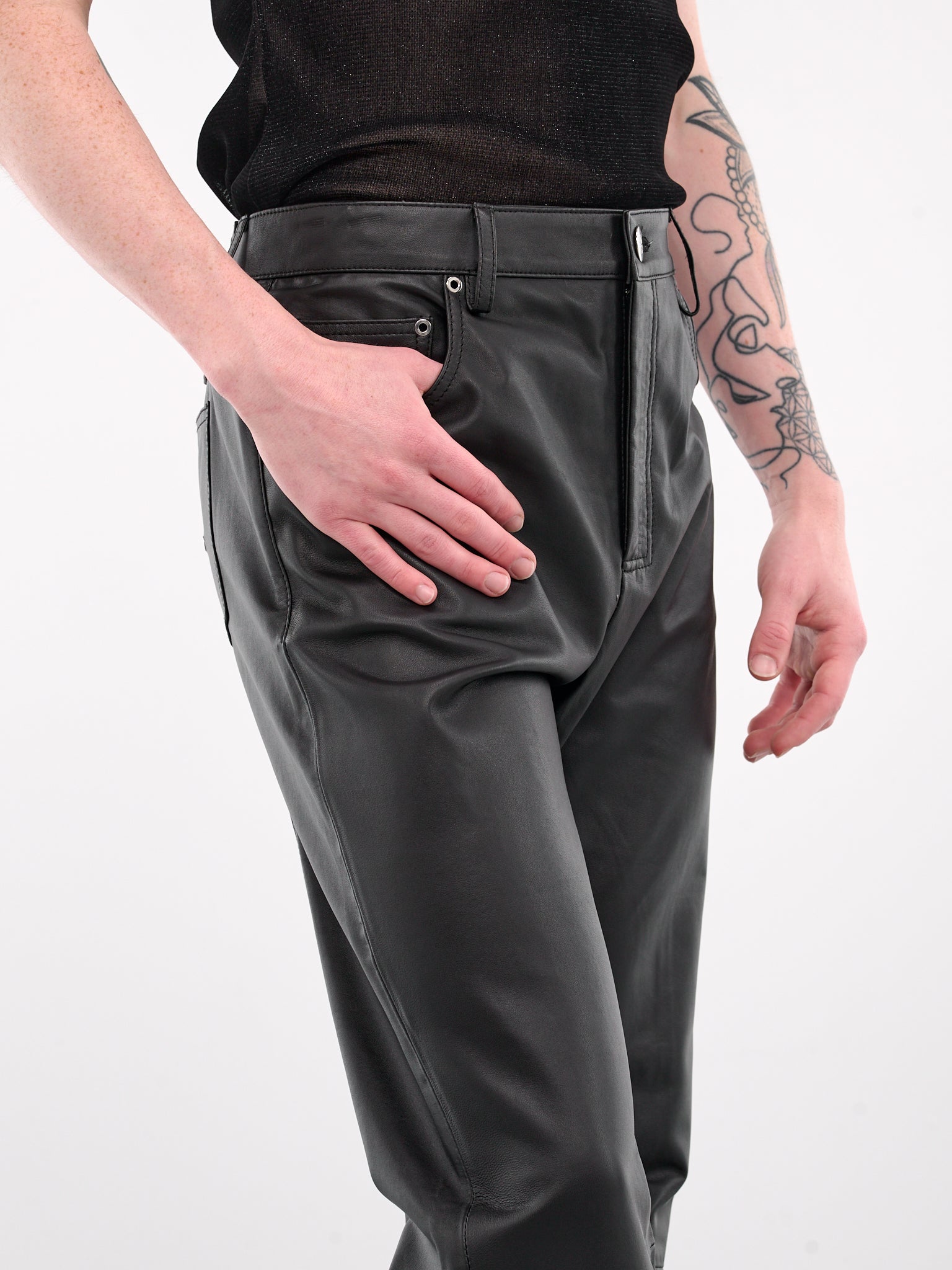Candy Pants (PT011-M-LEA-BLACK)