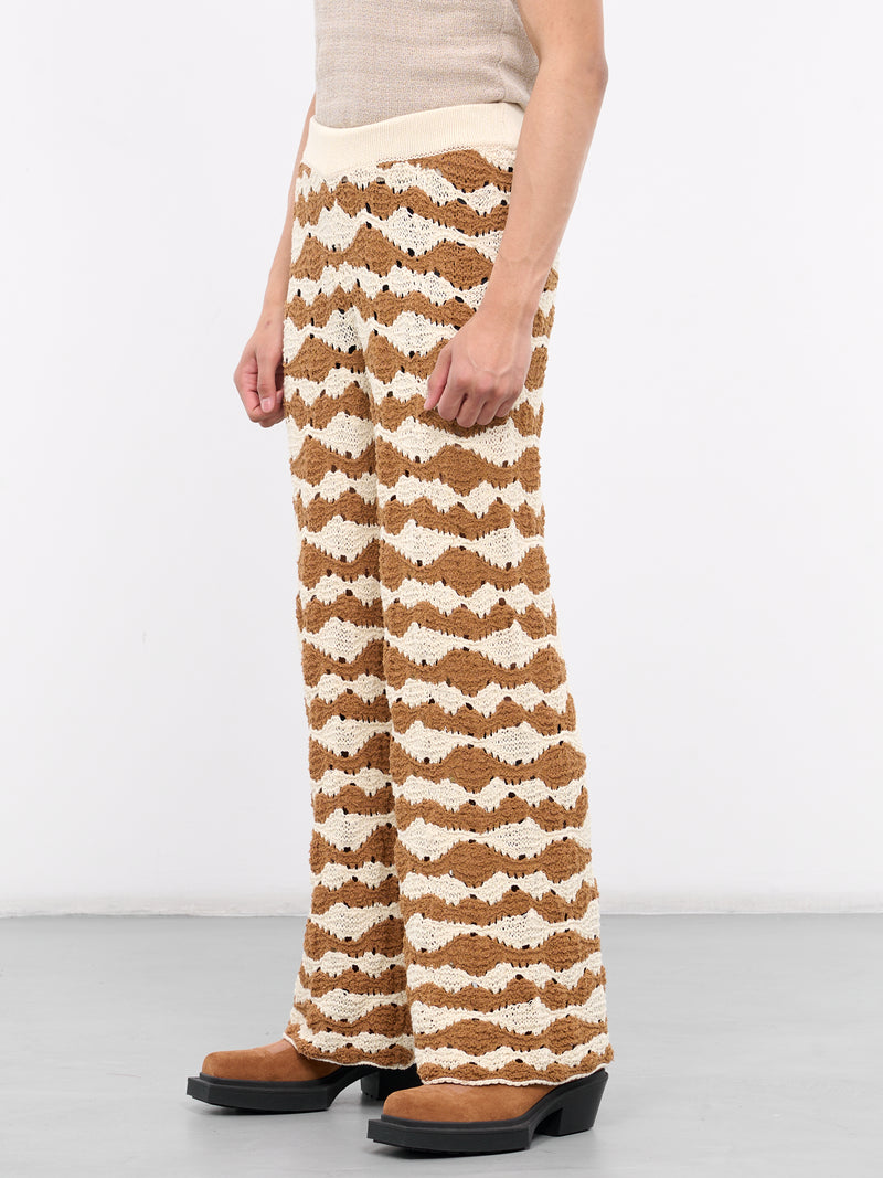 Knit Loose Pants (PT018V1-RAFFIA-BROWN)