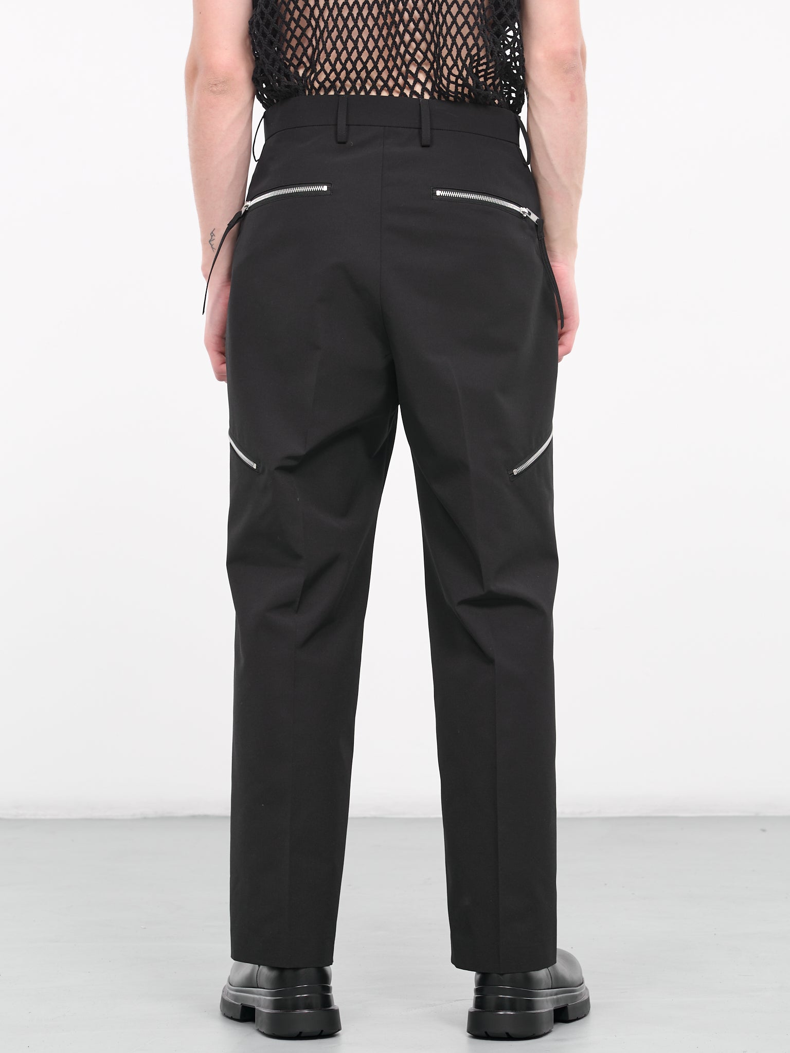 Zip Pocket Trousers (PT02-BLACK)