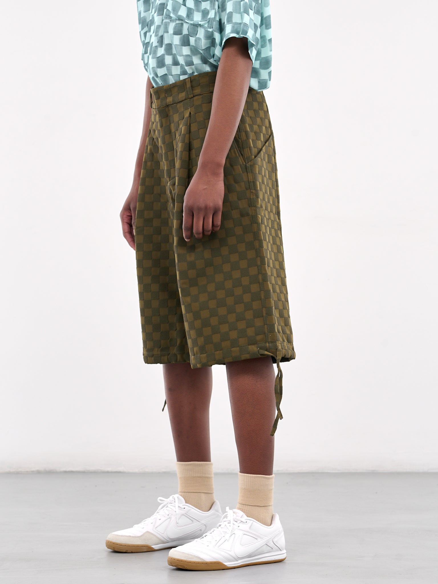 Checkerboard Shorts (PT022V3-GREEN)