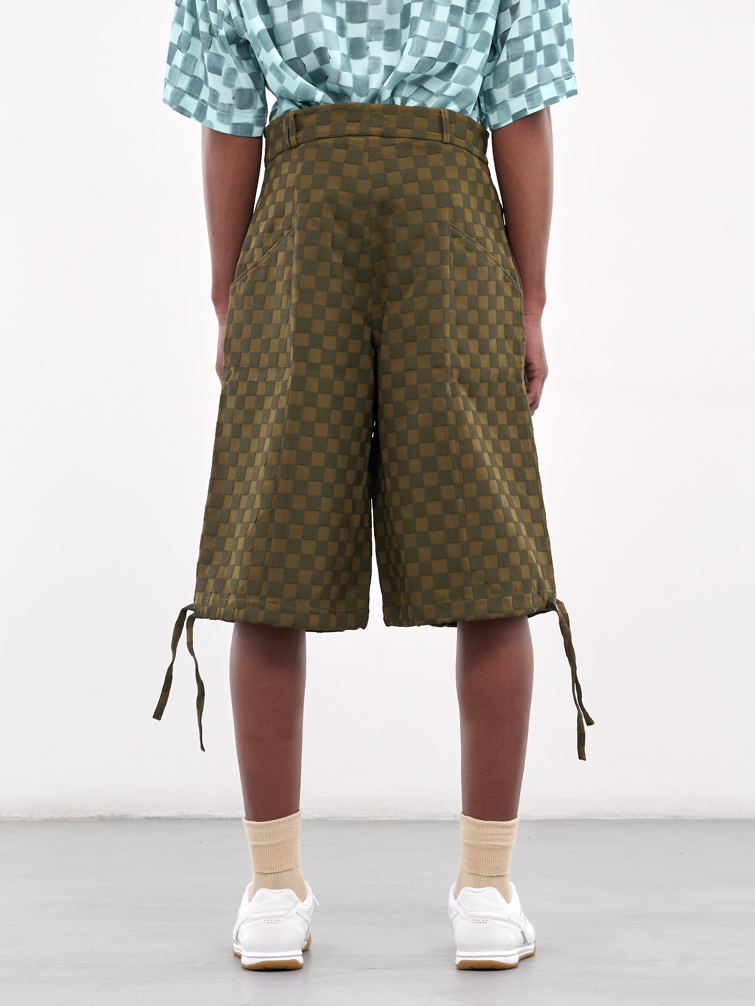 Checkerboard Shorts (PT022V3-GREEN)