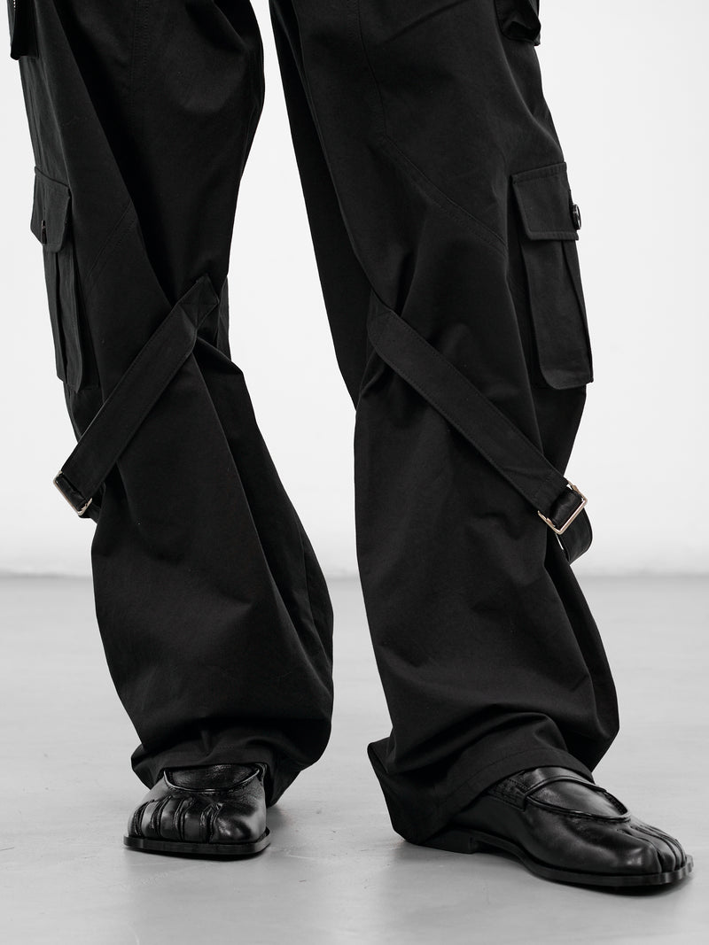 Black Baggy Cargo Pants (PT03-BLACK)