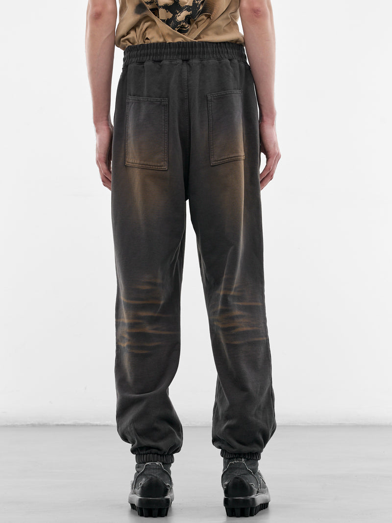 Two-Tone Washed Joggers (PT0303-RUST-BLACK)