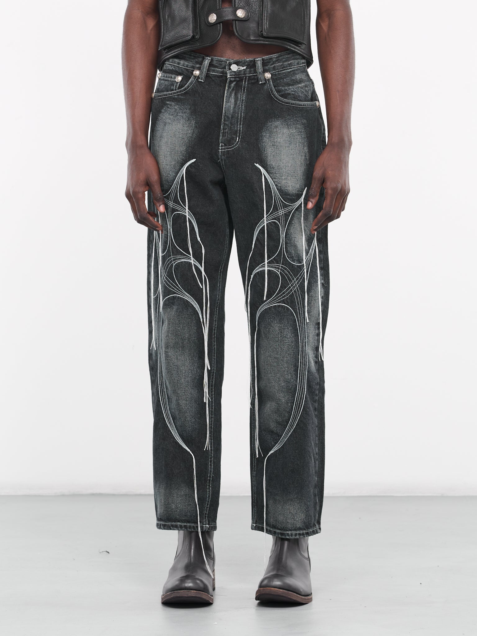 thugclub tribal tree denim pants thug club tribal Tree Denim pants