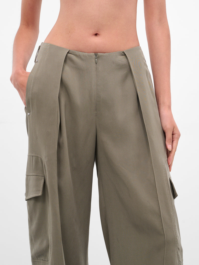 Gray Tailored Wide Cargo Pants (PT05C2GR570-GR570-BEAN-PASTE)