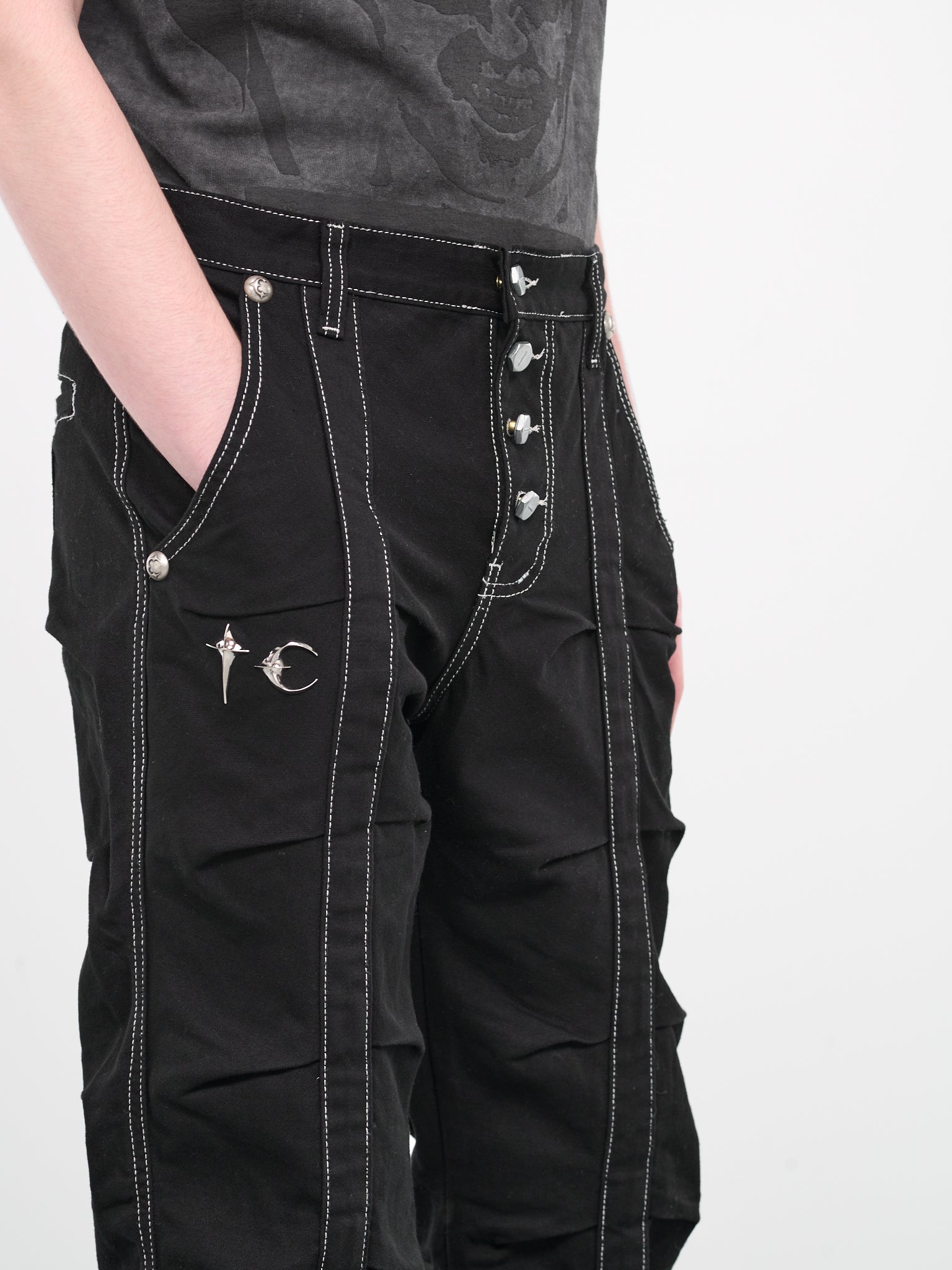 Line GOB Pants (PT0702-BLACK)