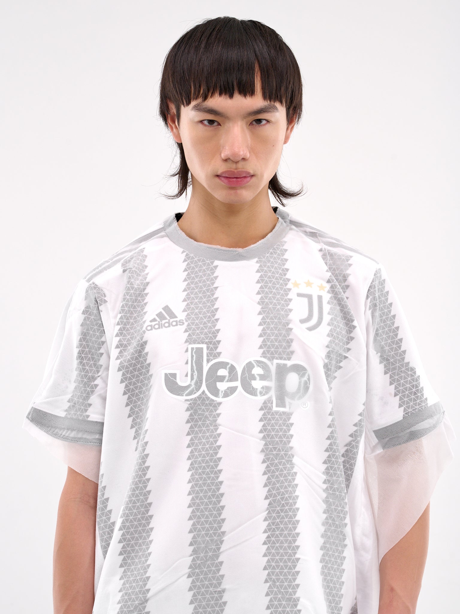 Upcycled Football Jersey (PT07ART02USM-JJ-WHITE-MIXED)