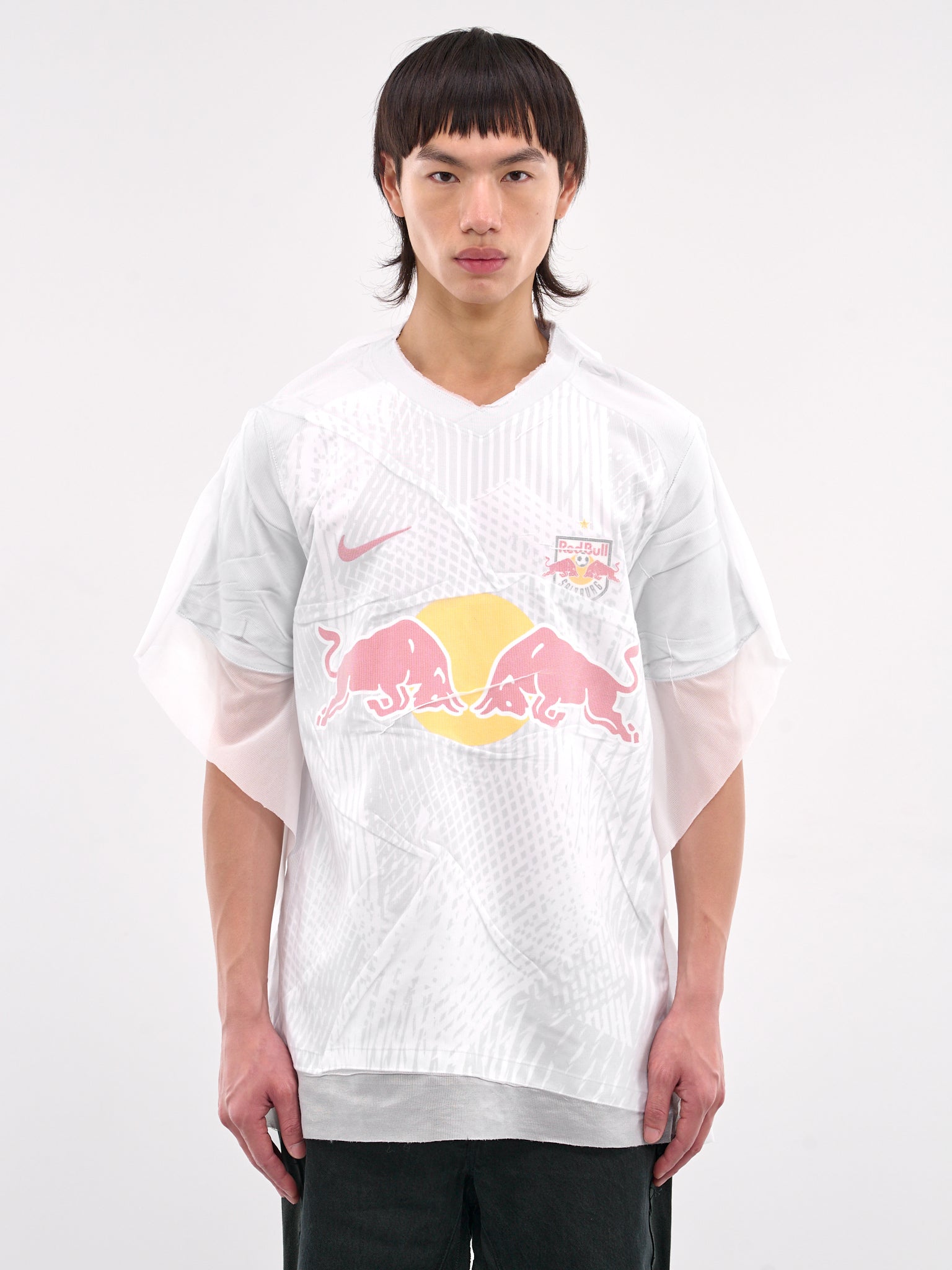 Upcycled Football Jersey (PT07ART02USM-RED-BULL-WHITE)