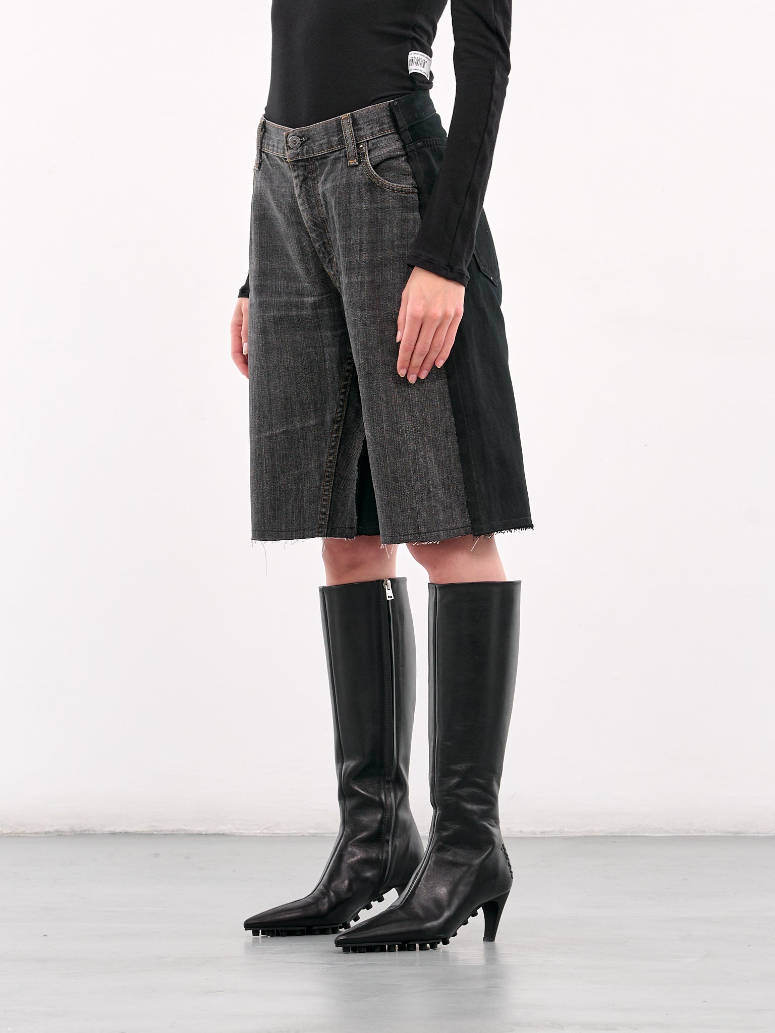 New Denim Shorts (PT07DPA05USBL-BLACK)