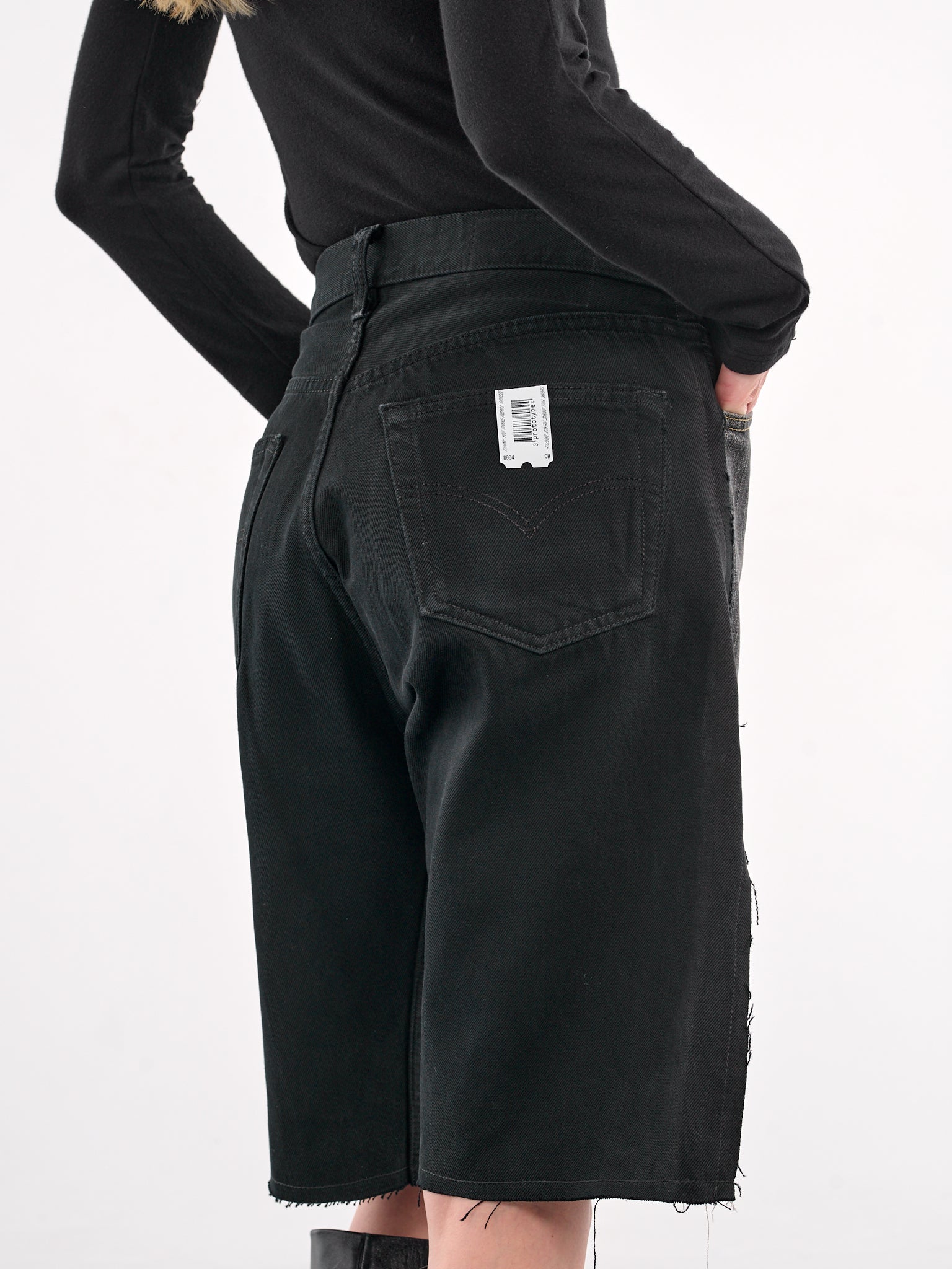 New Denim Shorts (PT07DPA05USBL-BLACK)