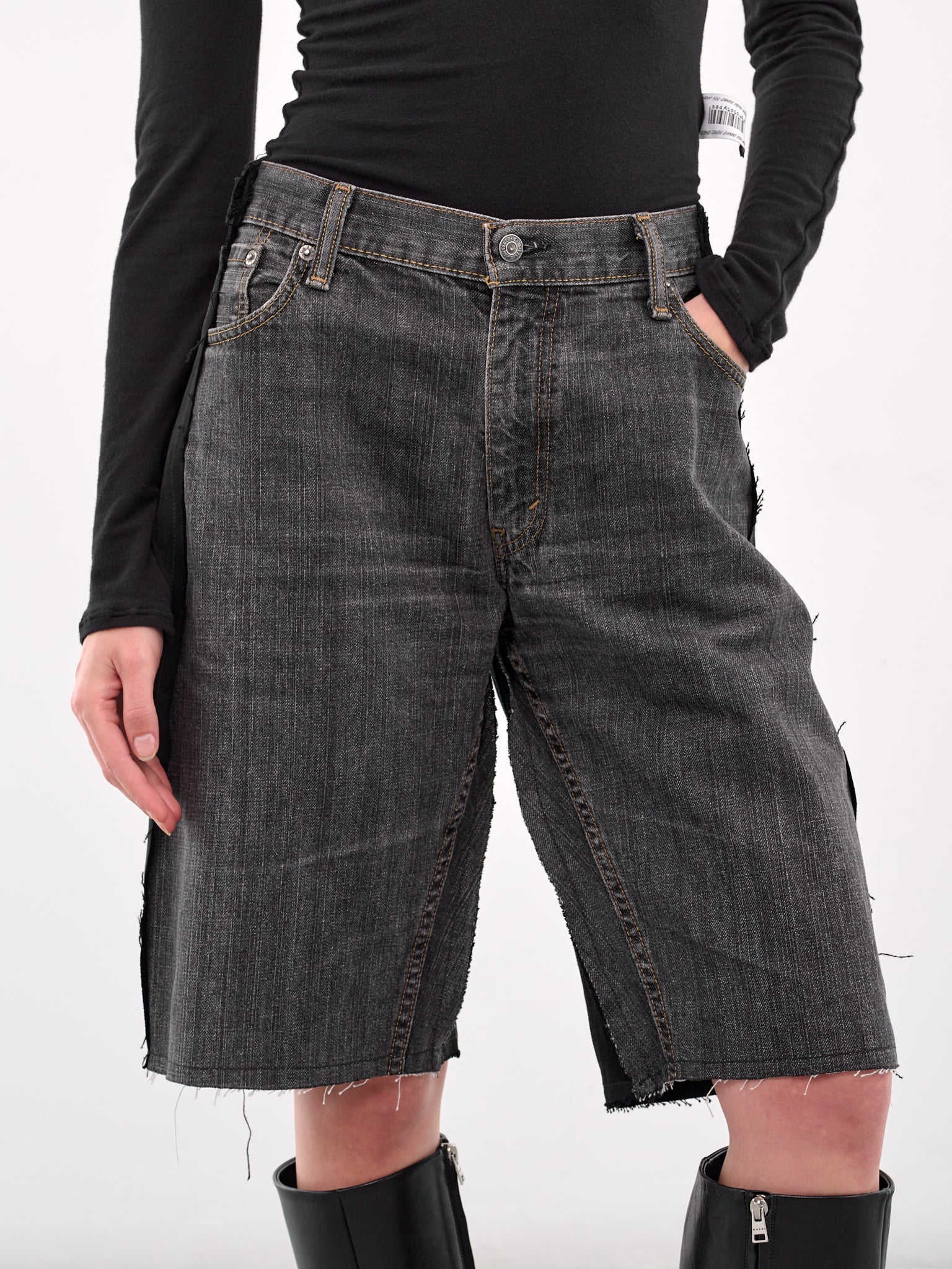 New Denim Shorts (PT07DPA05USBL-BLACK)