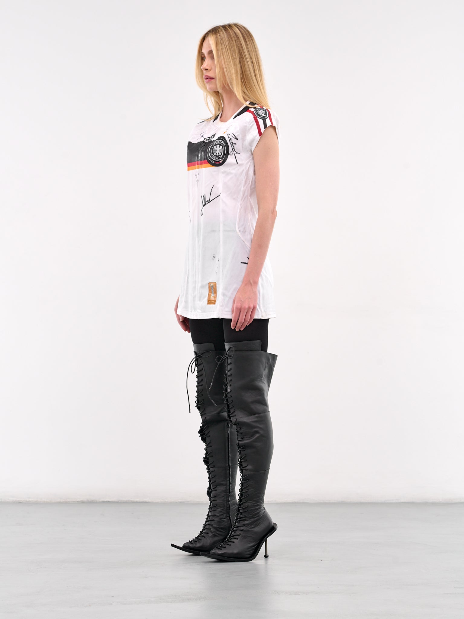 Jersey Mini Dress (PT07DR08WWW-WHITE-MULTI)