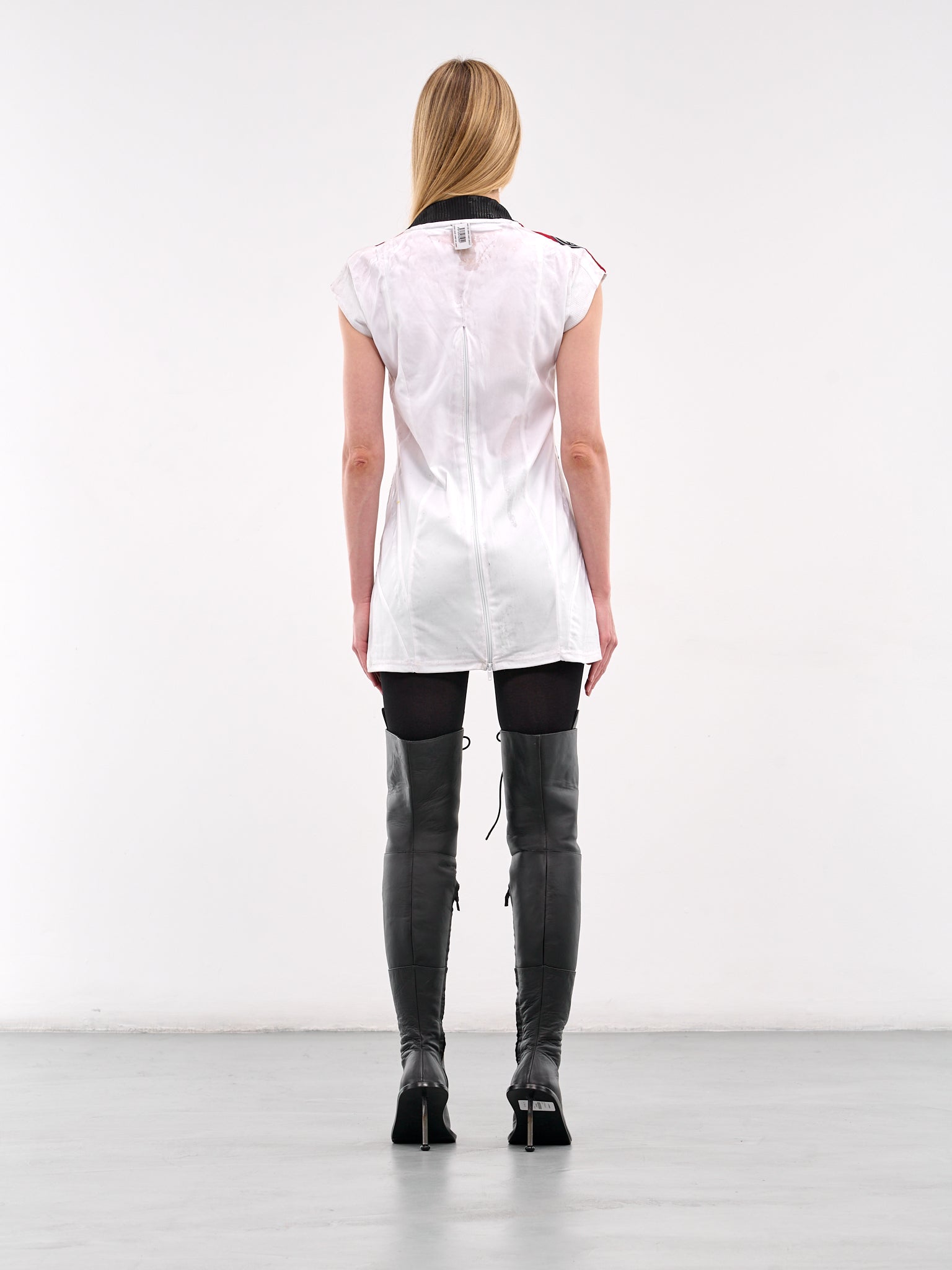 Jersey Mini Dress (PT07DR08WWW-WHITE-MULTI)
