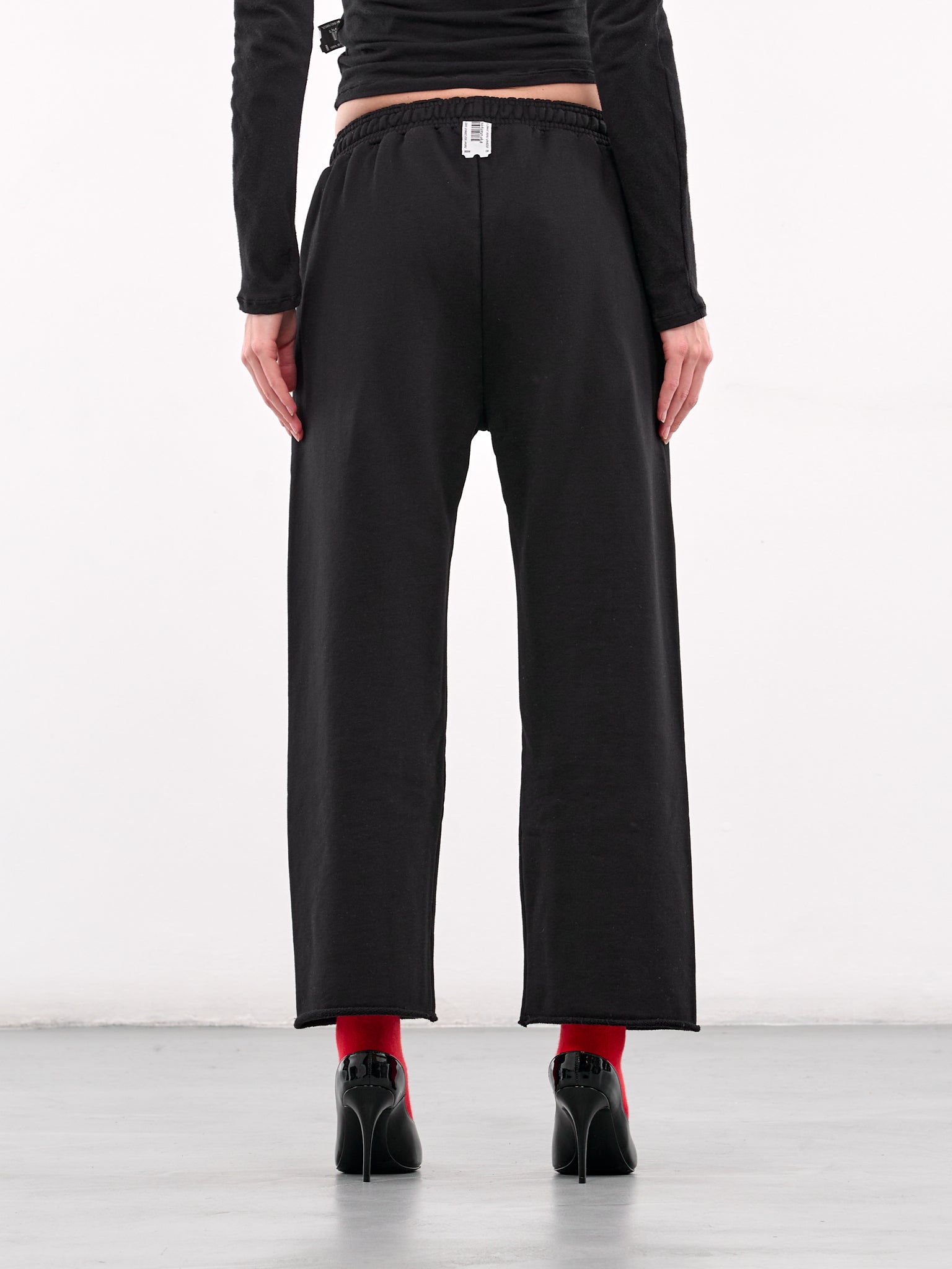 Raw Hem Sweatpants (PT07JE33USB-BLACK)