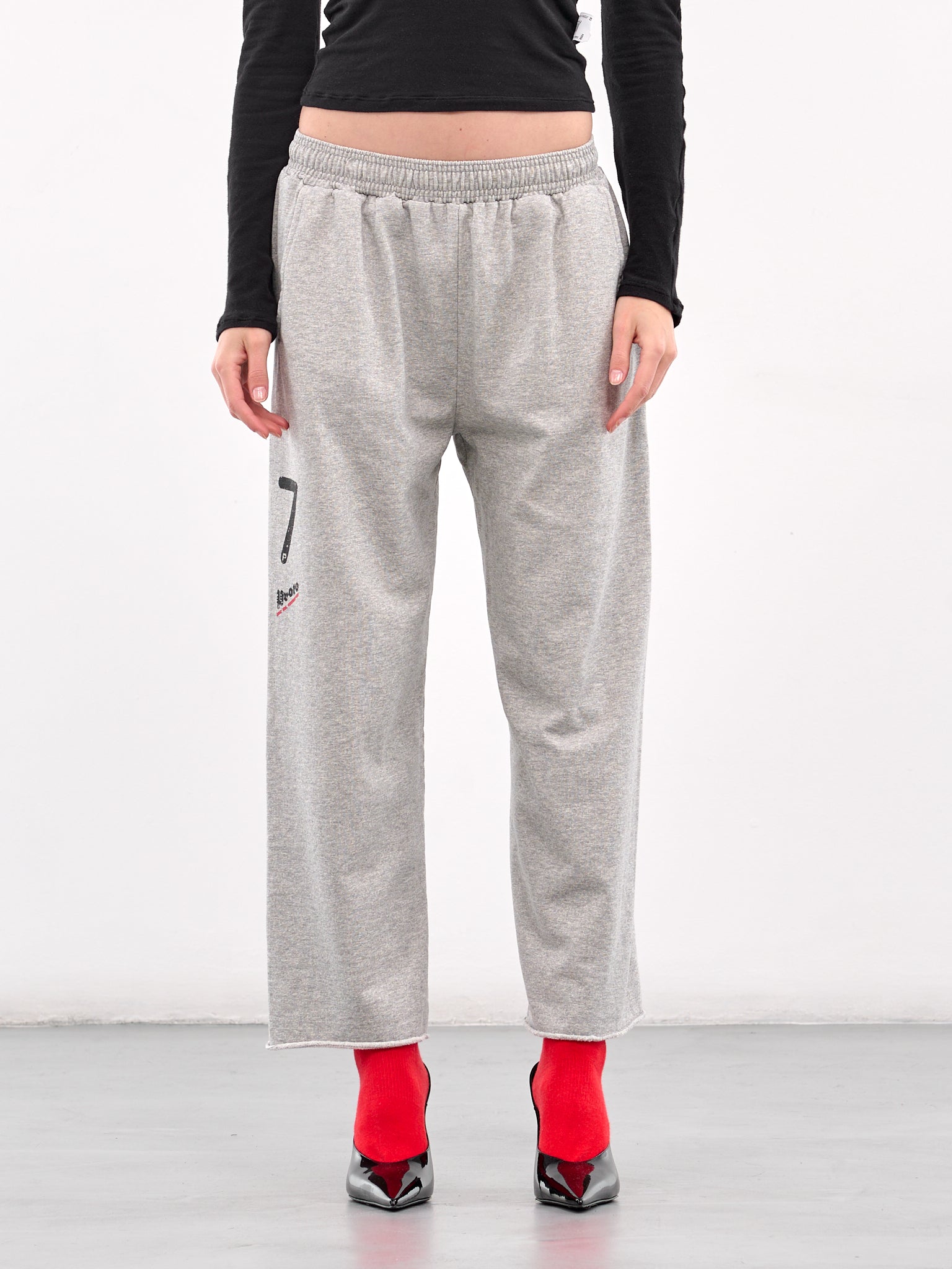 Raw Hem Sweatpants (PT07JE33USG-GREY-MELANGE)