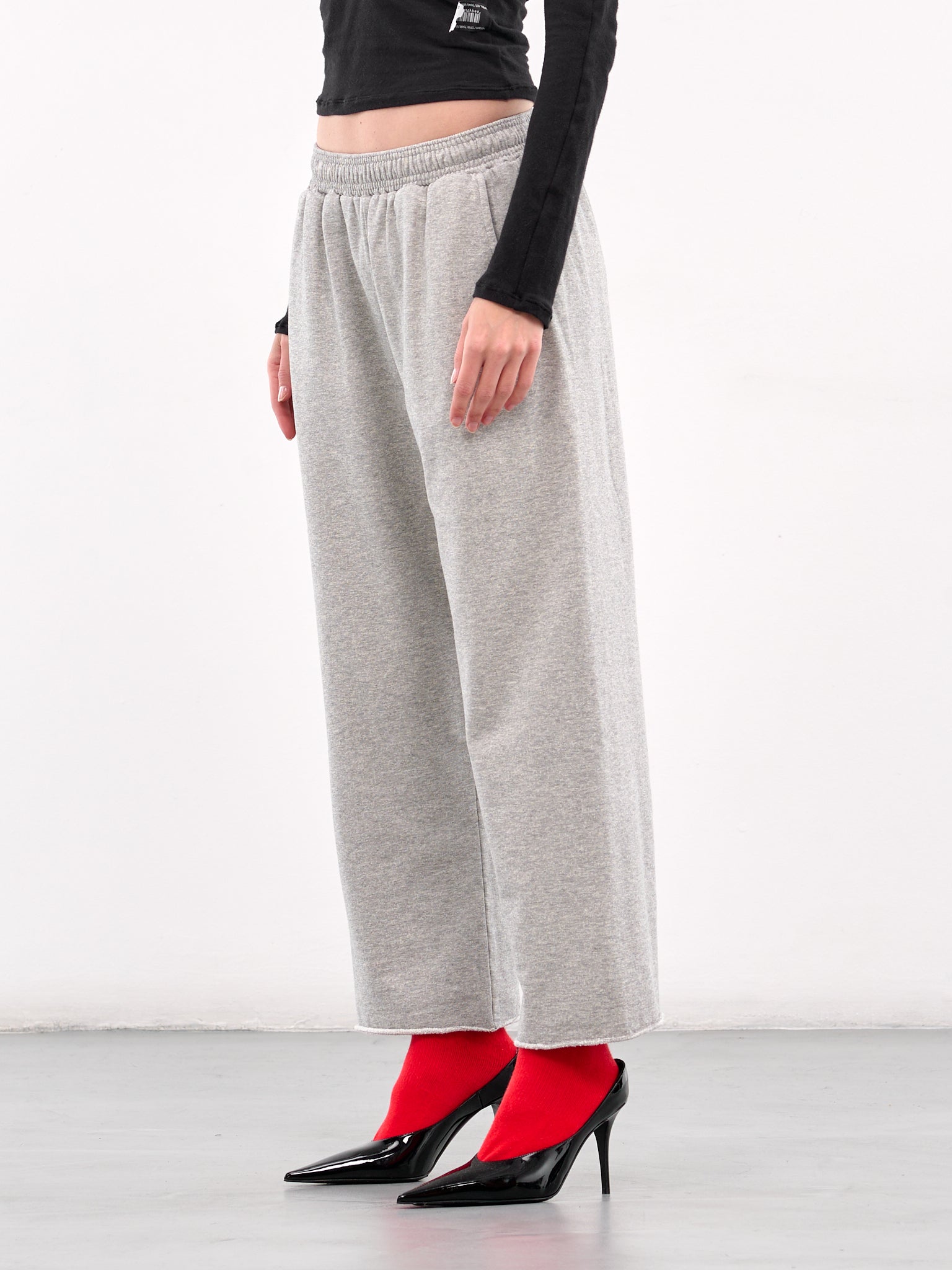 Raw Hem Sweatpants (PT07JE33USG-GREY-MELANGE)