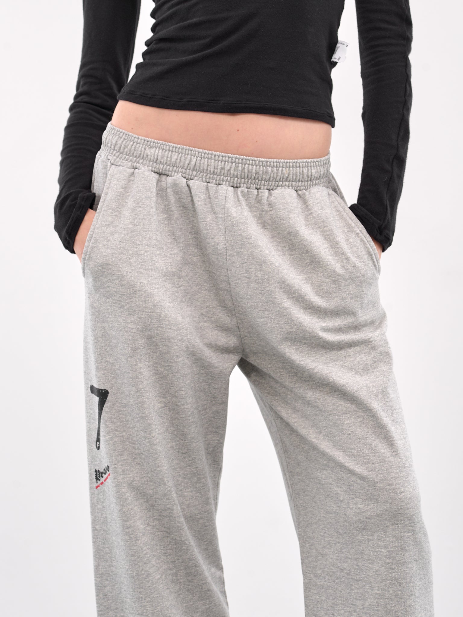 Raw Hem Sweatpants (PT07JE33USG-GREY-MELANGE)