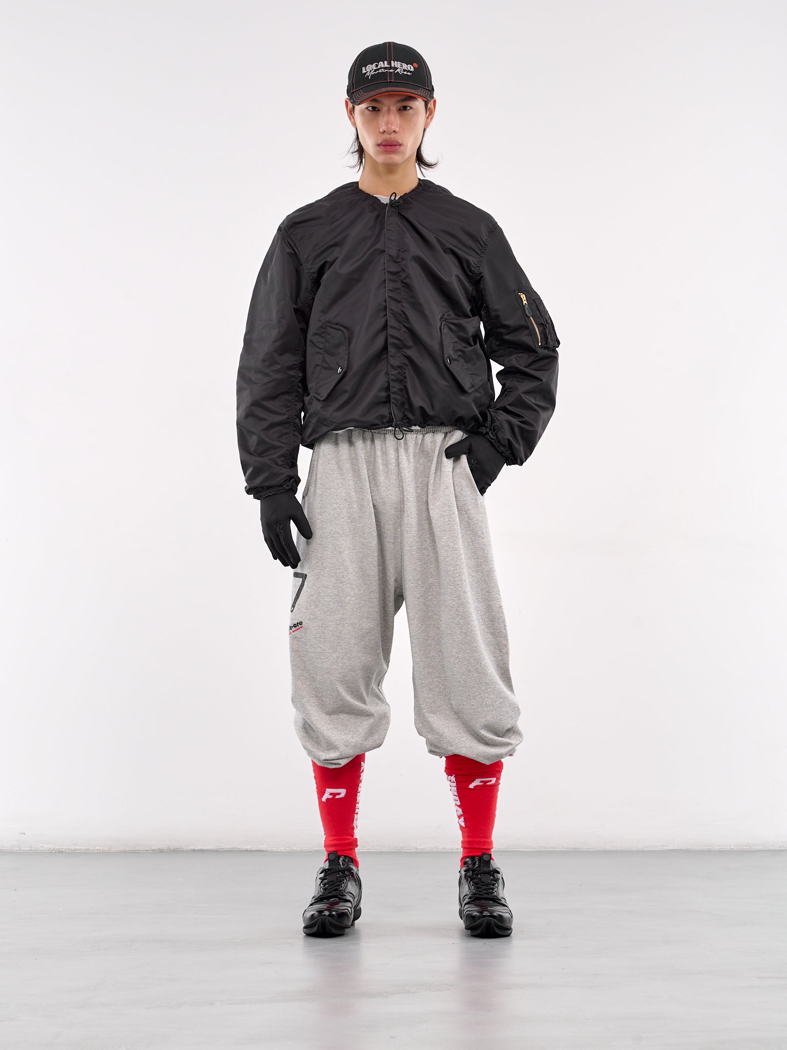 Reversible Bomber Jacket (PT07OW05USBG-BLACK-GREEN)