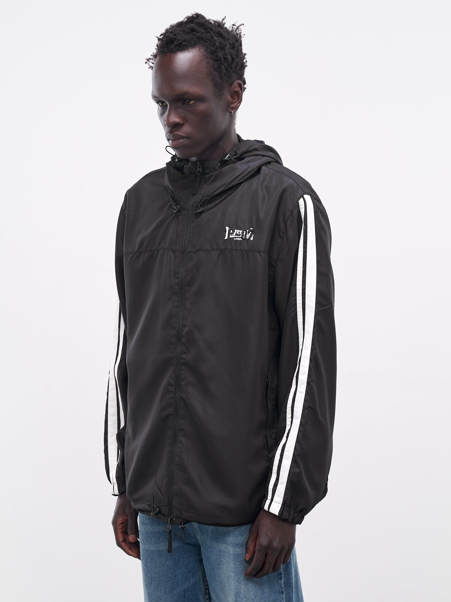 Backless Tracksuit Jacket (PT07OW09USB-FLC-BLACK)
