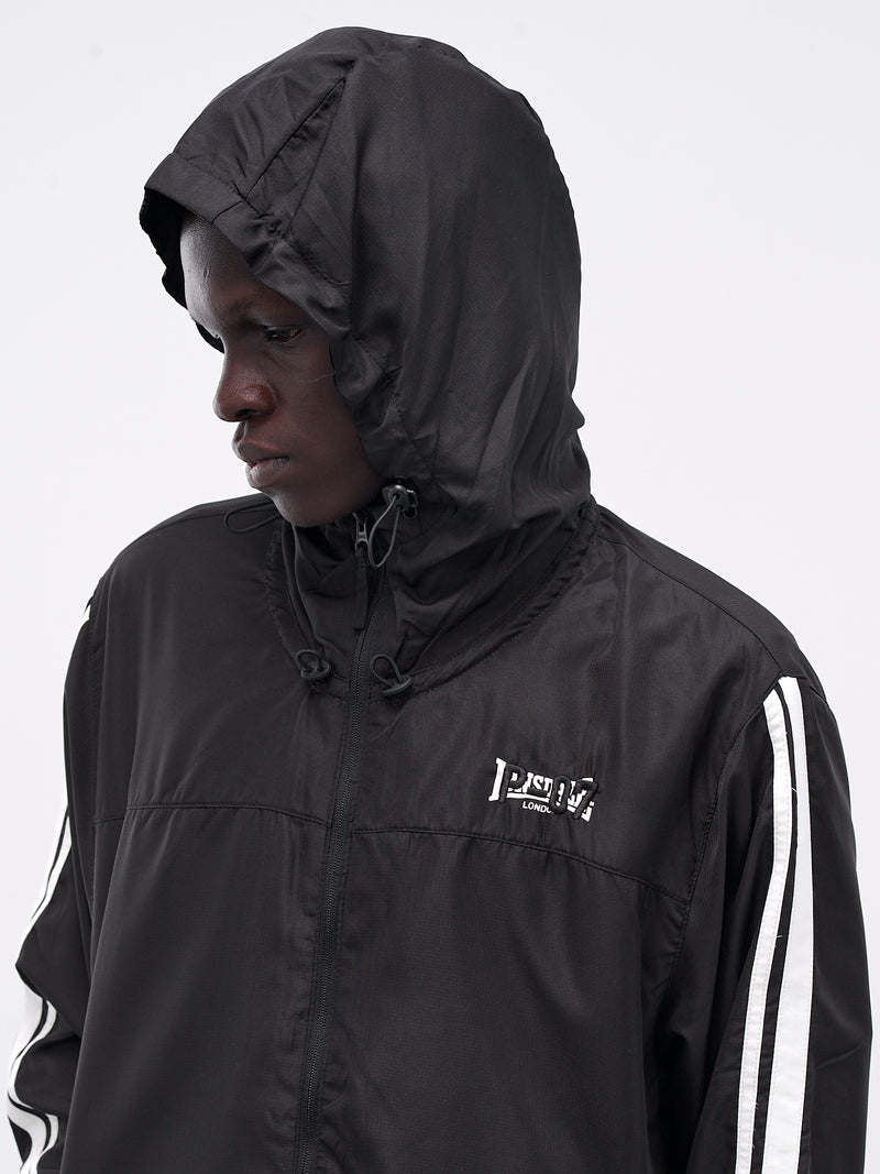 Backless Tracksuit Jacket (PT07OW09USB-FLC-BLACK)