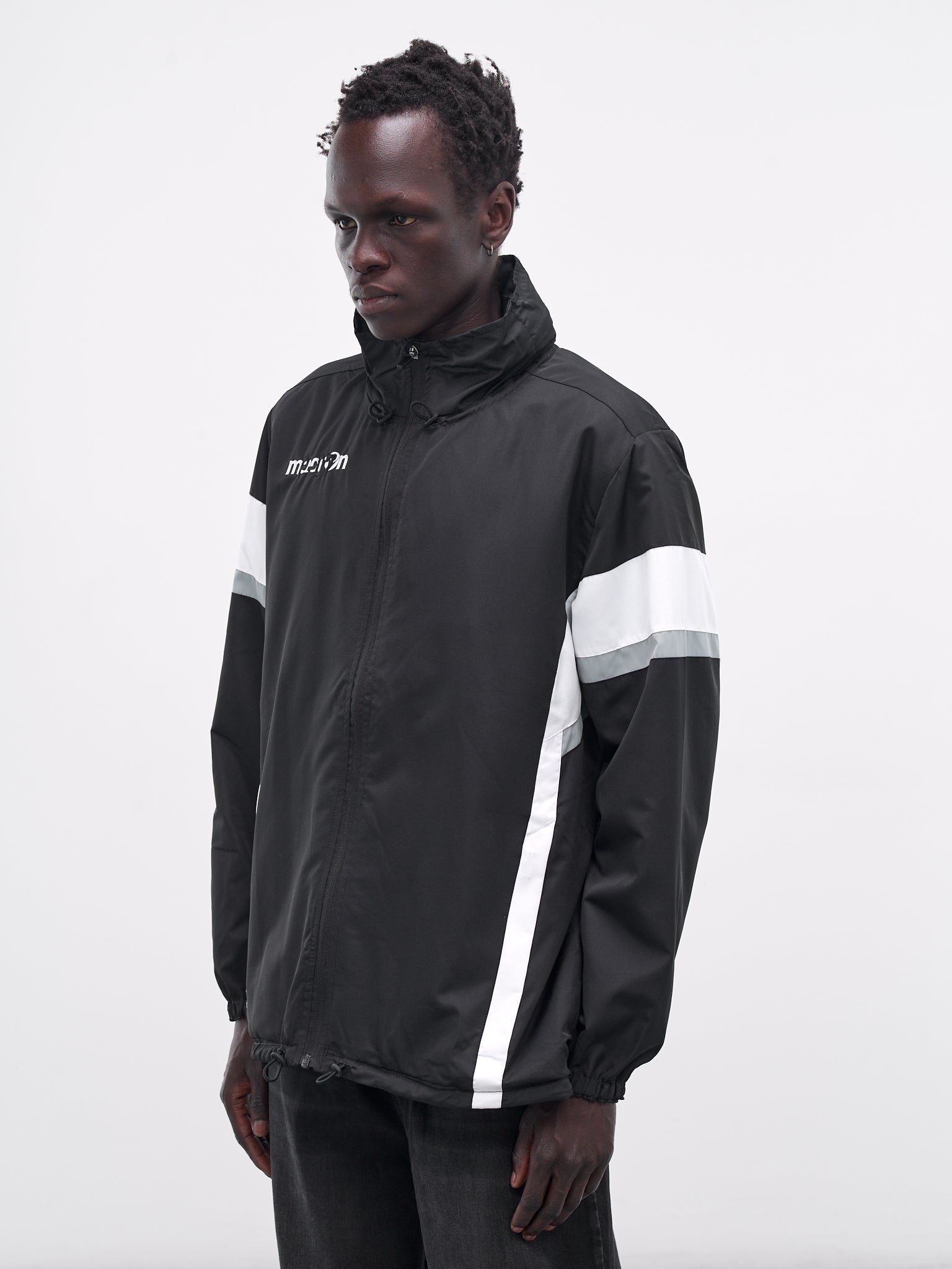 Backless Tracksuit Jacket (PT07OW09USB-NYL-BLACK)