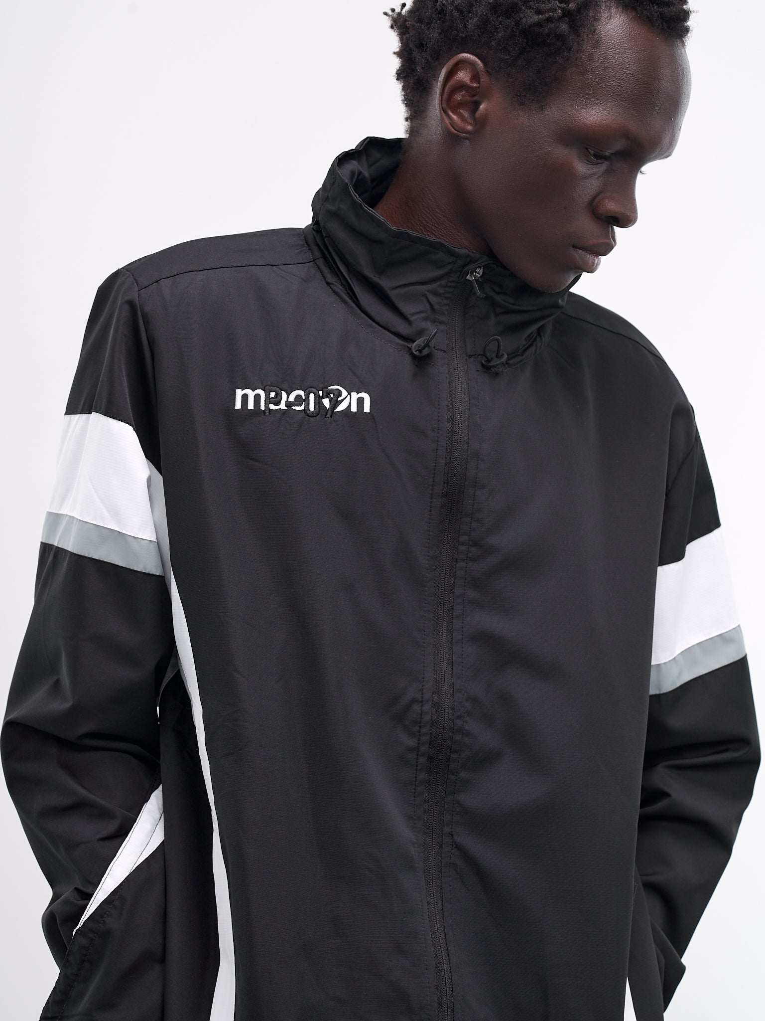 Backless Tracksuit Jacket (PT07OW09USB-NYL-BLACK)