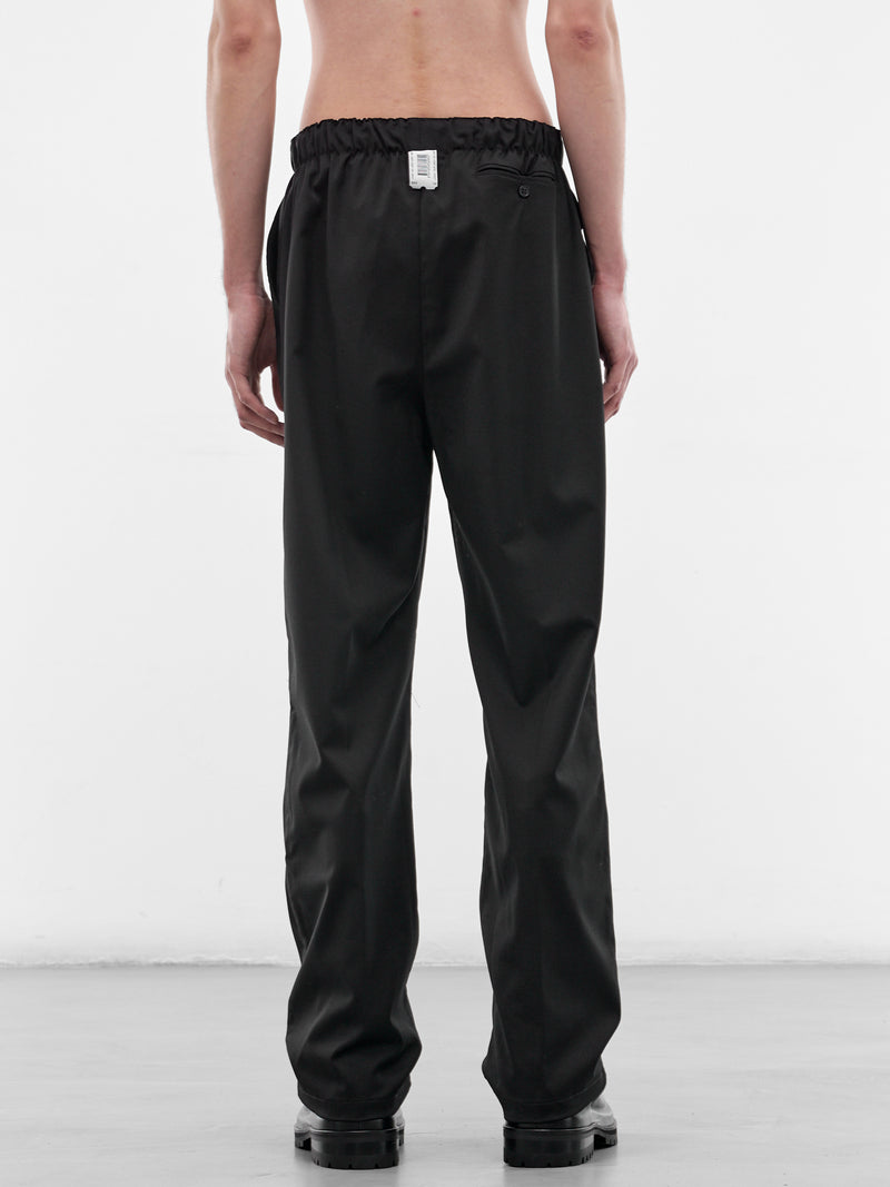 Black Waistband Tailored Pants (PT07PA01MWBL-BLACK)