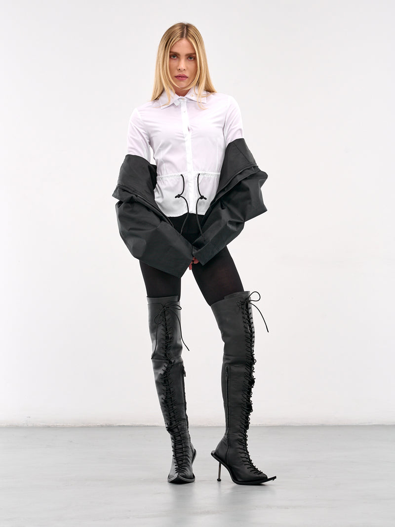 Shoelace Shirt (PT07SH02USW-WHITE)