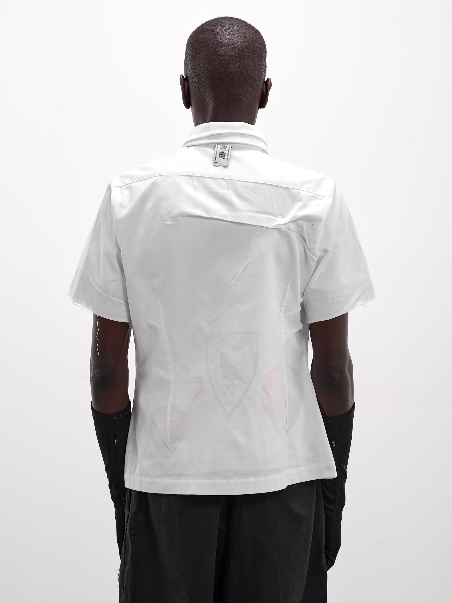 White Deconstructed Bonded Layering Shirt (PT08ART04-WHITE)