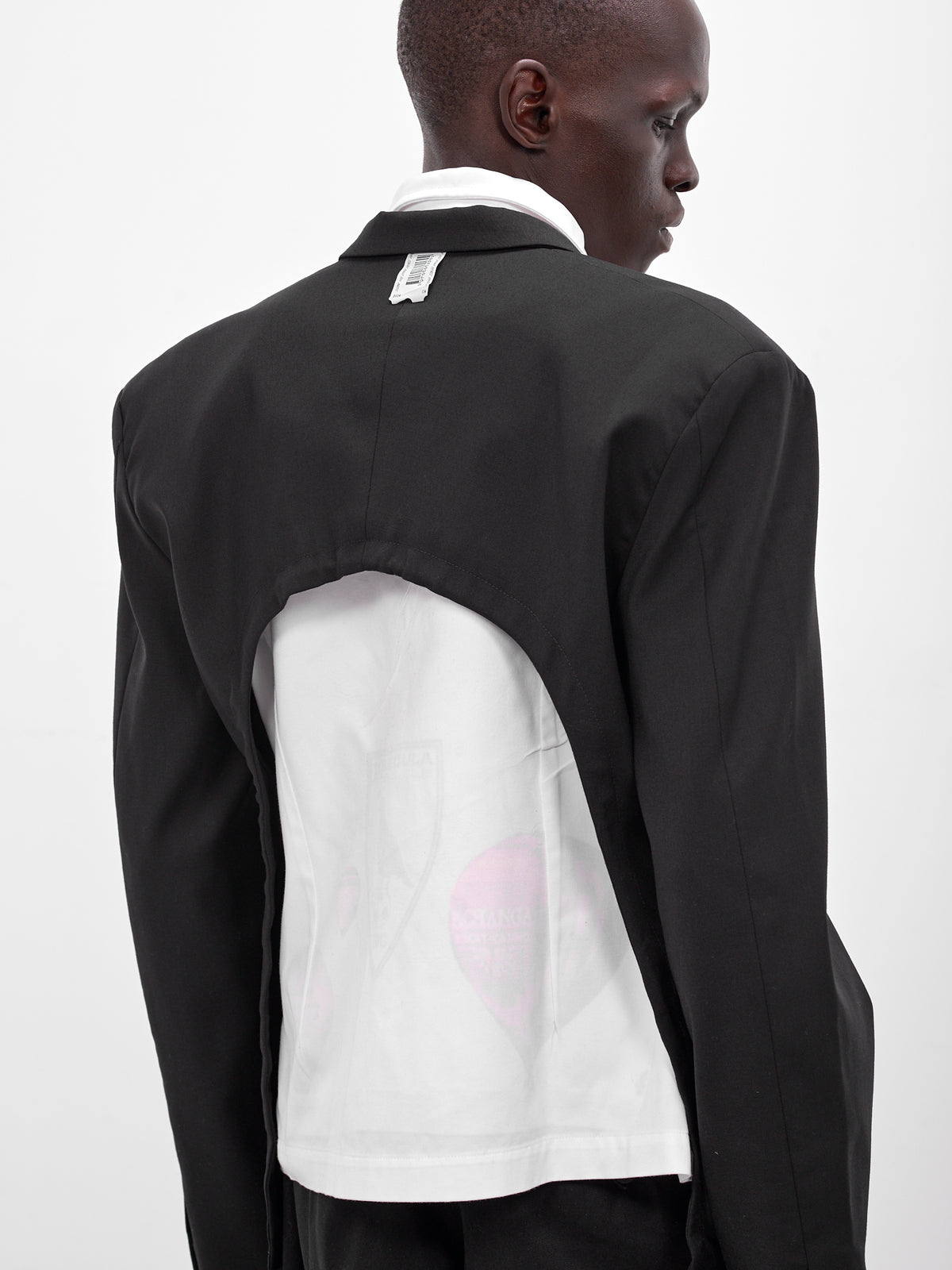 Black Boxy Wool Blazer (PT08JA01USBK-BLACK)