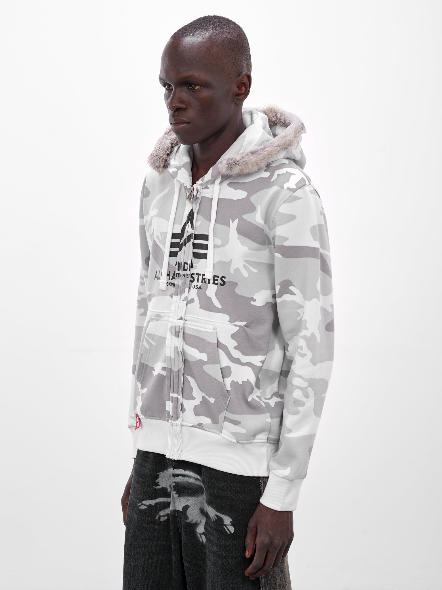 Alpha Industries x Prototypes Camo Hoodie (PT08JE03USWH-WHITE-CAMO)