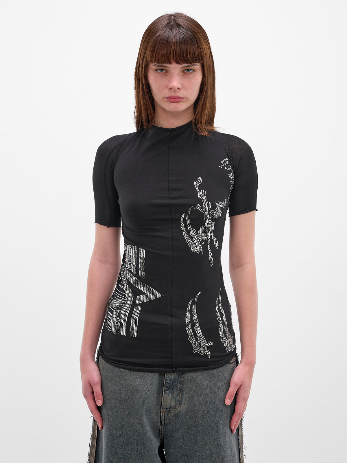 Alpha Industries x Prototypes Rhinestone Graphic Tee (PT08JE27USBK-BLACK)