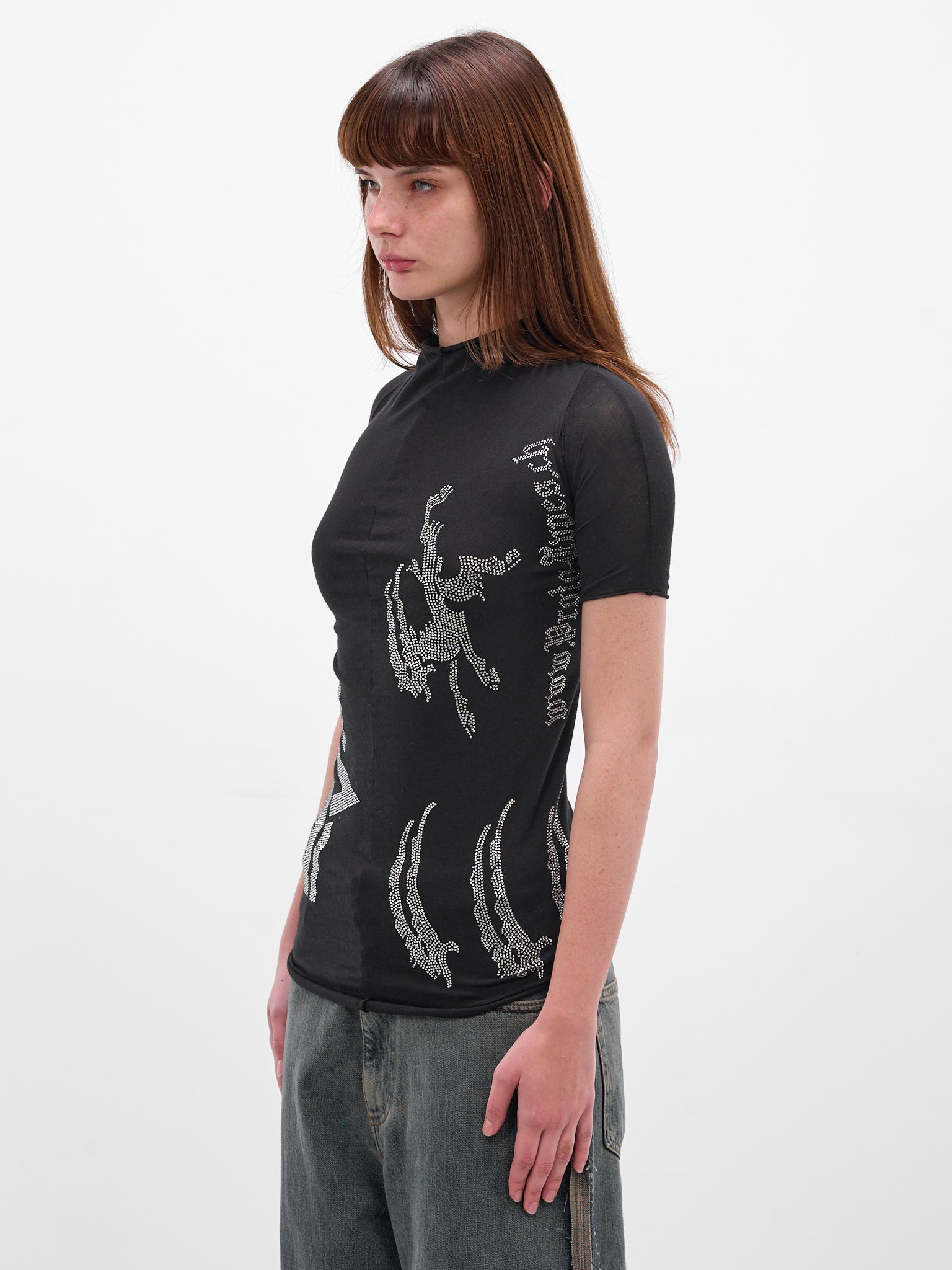 Alpha Industries x Prototypes Rhinestone Graphic Tee (PT08JE27USBK-BLACK)