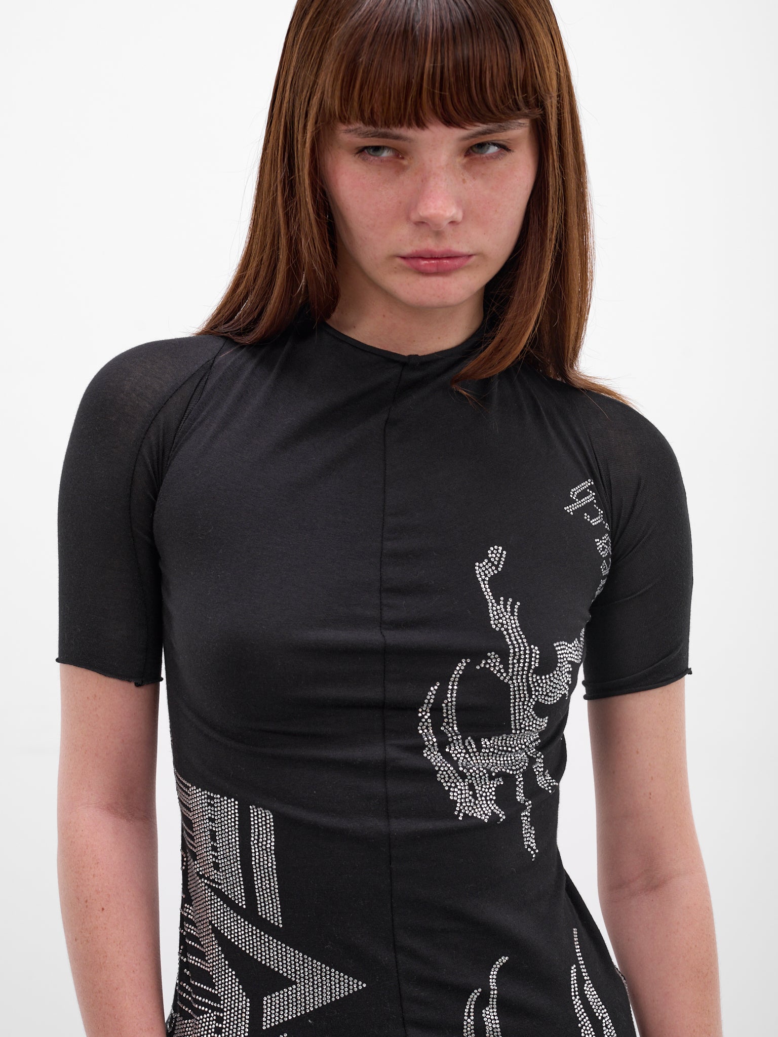 Alpha Industries x Prototypes Rhinestone Graphic Tee (PT08JE27USBK-BLACK)