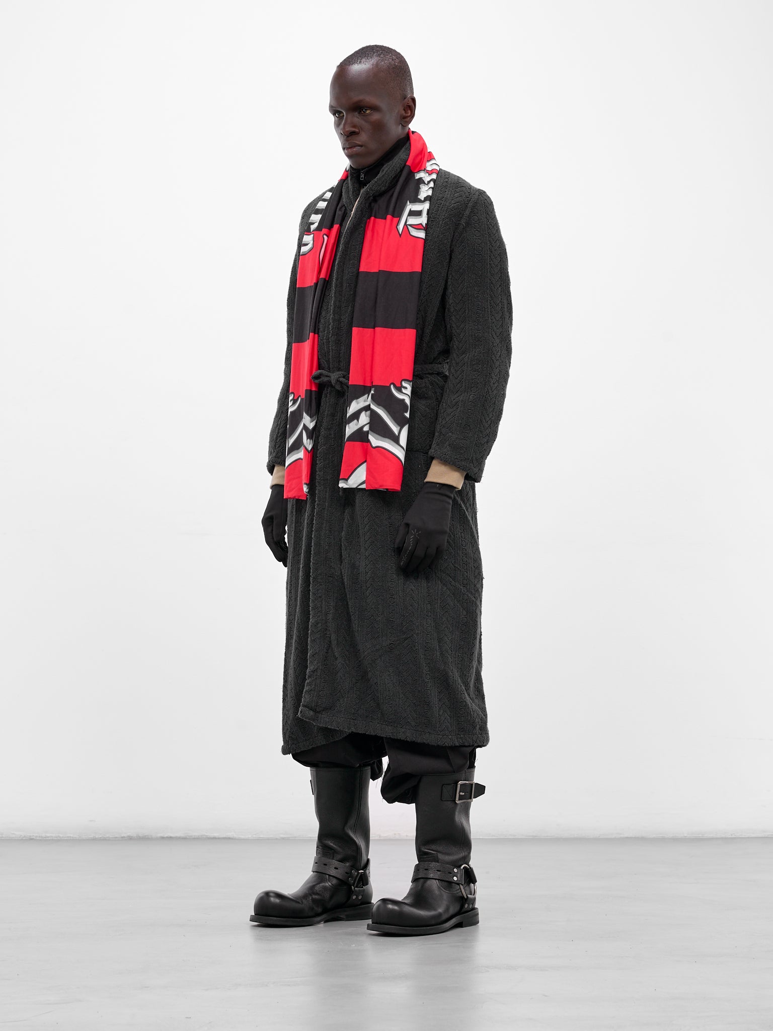 Hybrid Bathrobe Bomber (PT08OW01WWDG-DARK-GREY)