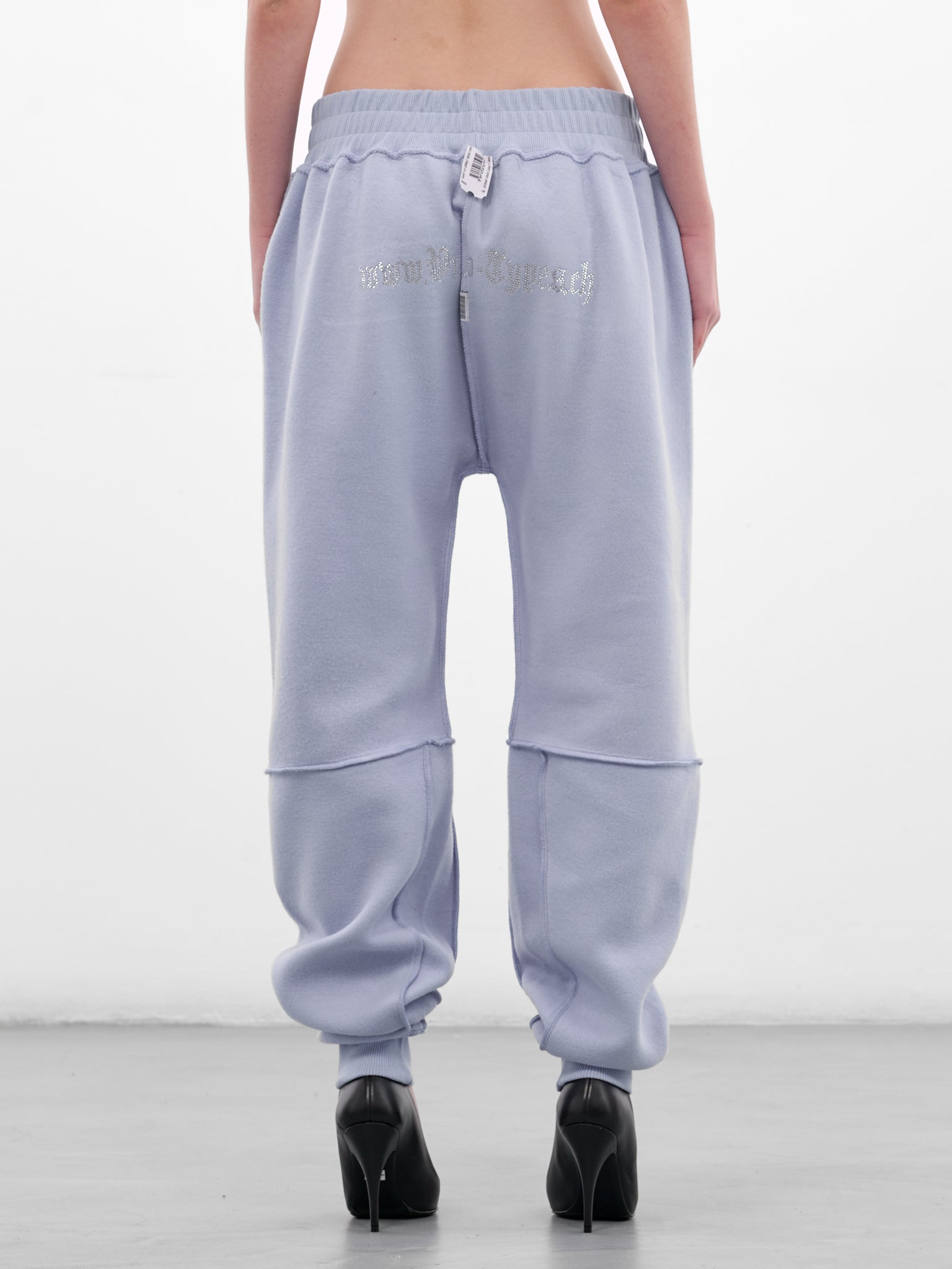 Blue Deconstructed Reverse Fleece Sweatpants (PT08PA05MWLB-LIGHT-BLUE)