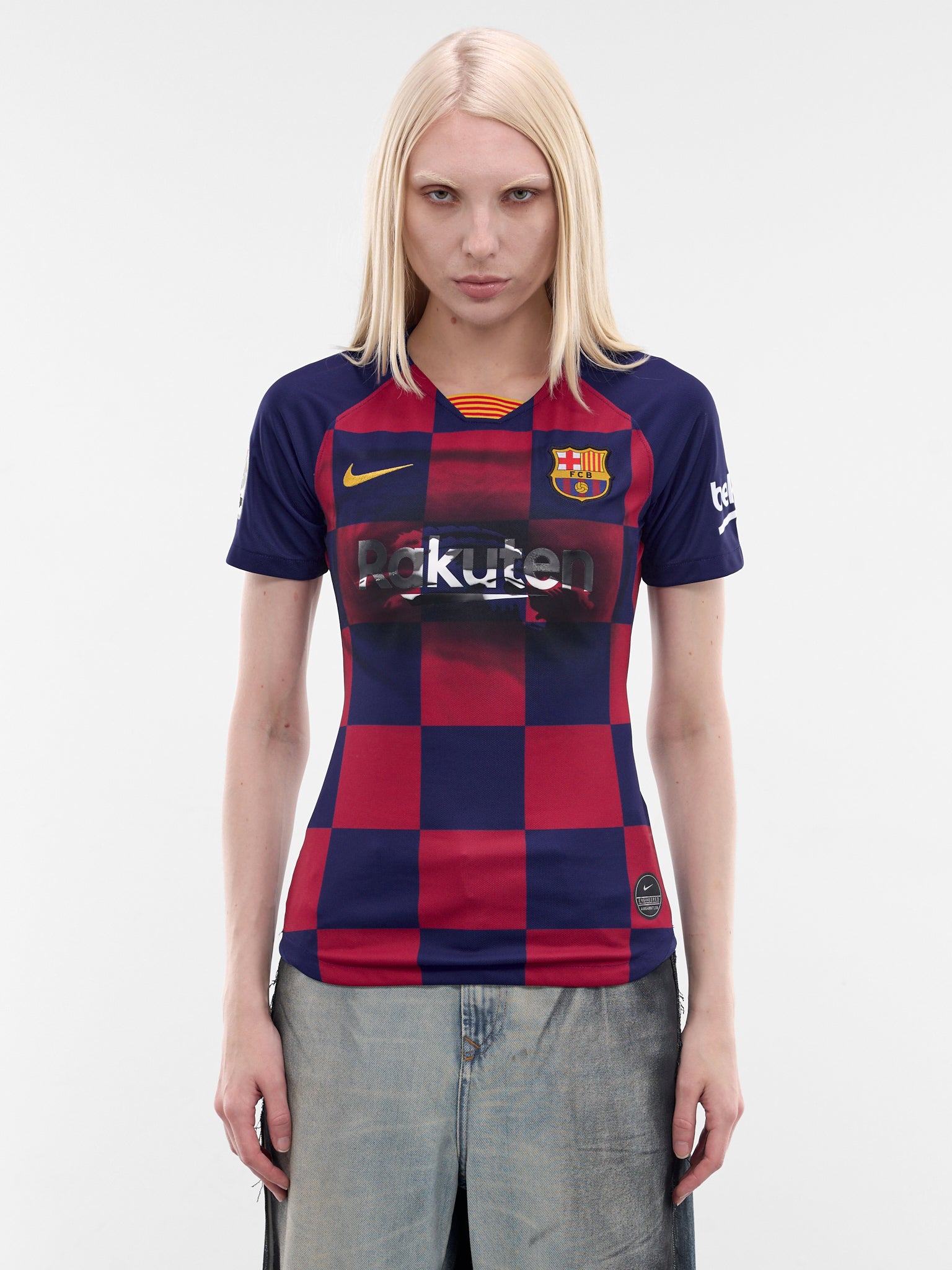 Goat Sprayed Upcycled Football Top (PT09JE32WWBK-BLACK)