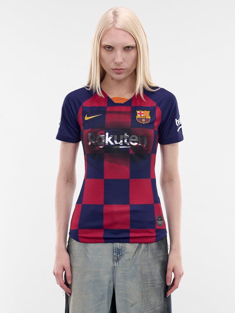 Goat Sprayed Upcycled Football Top (PT09JE32WWBK-BLACK)