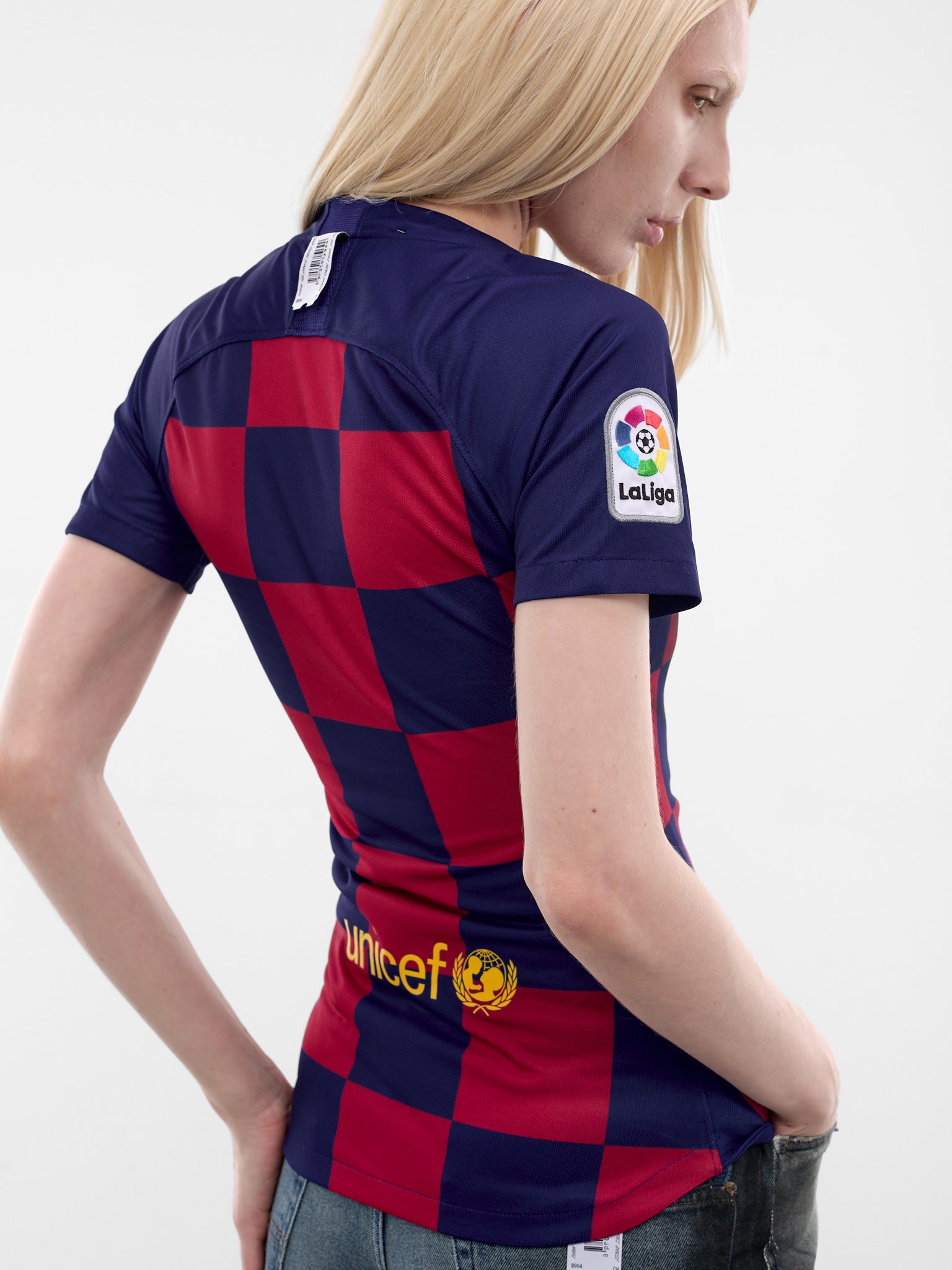 Goat Sprayed Upcycled Football Top (PT09JE32WWBK-BLACK)