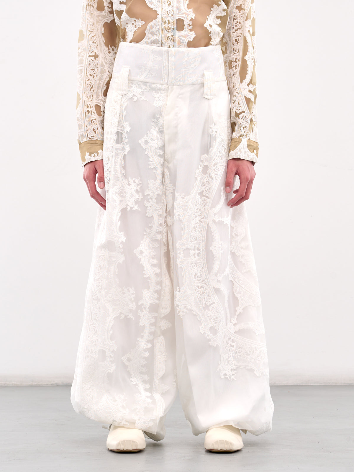 Layered Lace Trousers (PT125-WHITE)