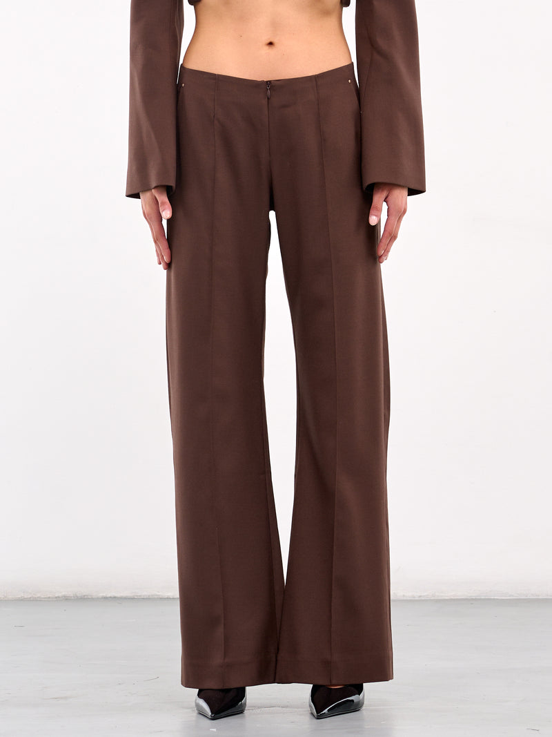 Tailored Loose Trousers (PT17W1PU790-MAROON)