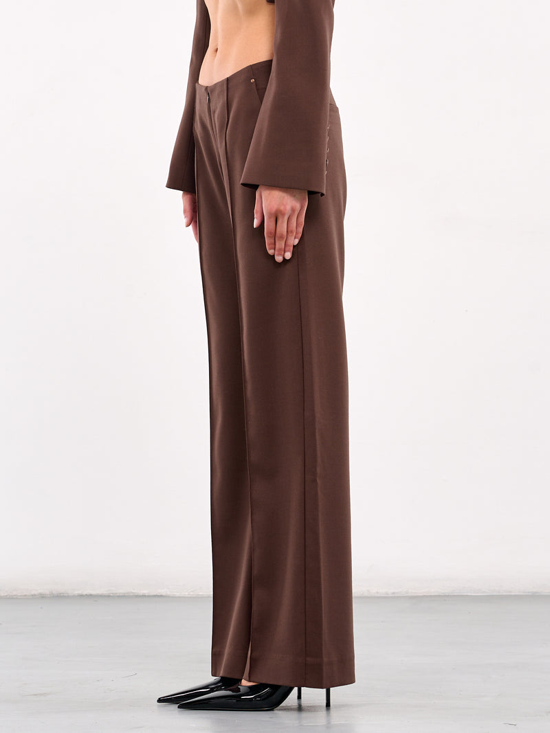 Tailored Loose Trousers (PT17W1PU790-MAROON)