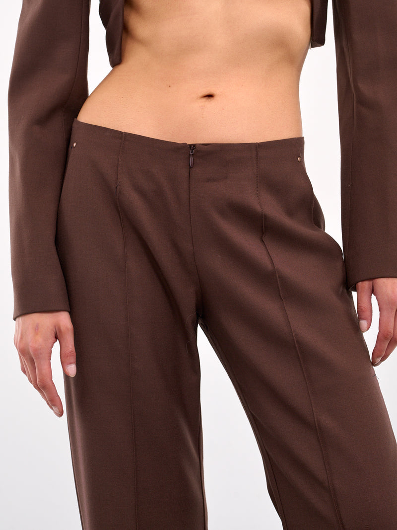 Tailored Loose Trousers (PT17W1PU790-MAROON)