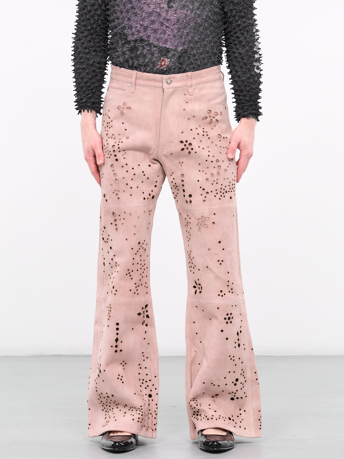 Perforated Pants (PT1823-SALMON)