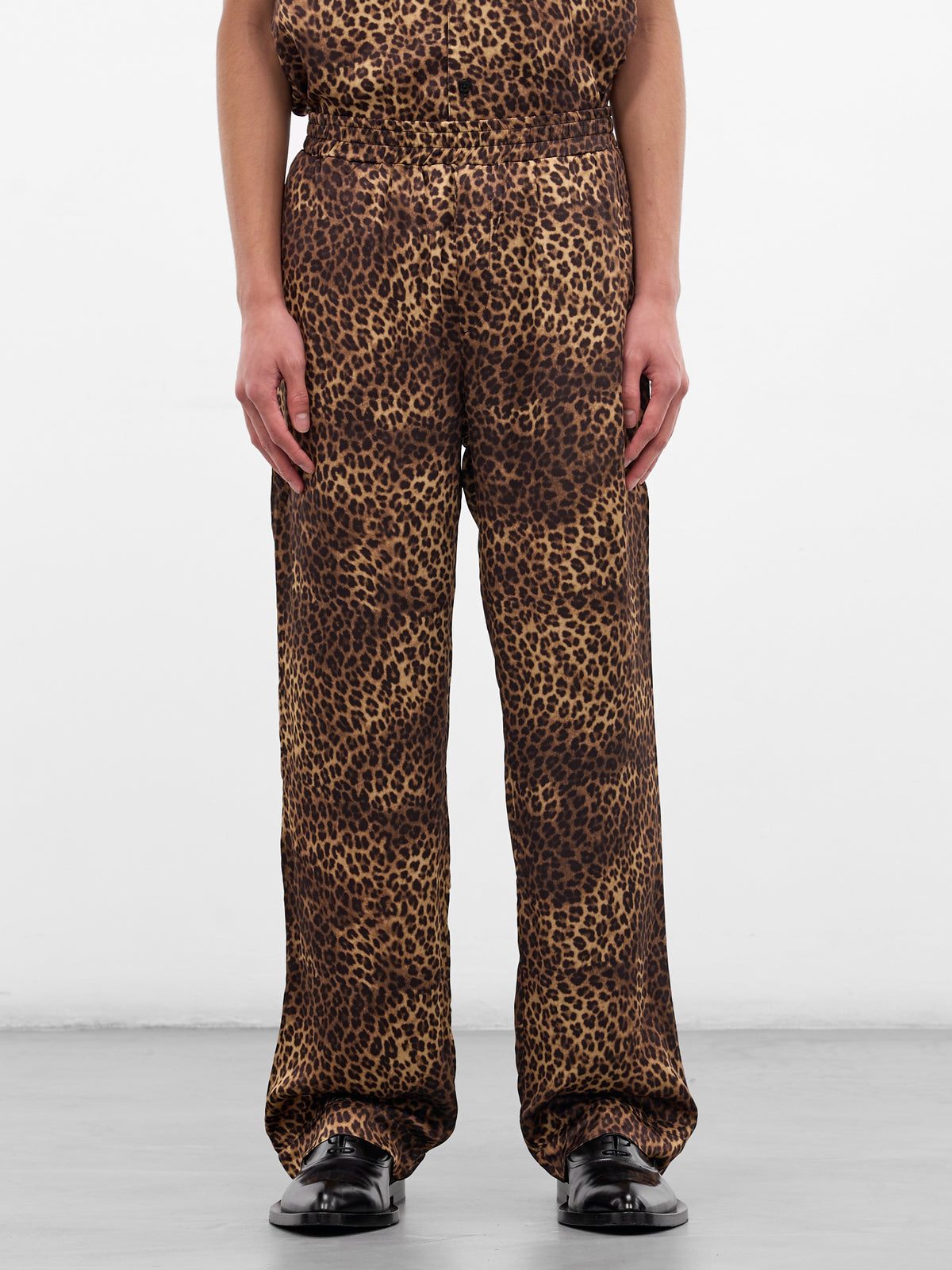 Cheetah Print Satin Track Pants (PT36-CHEETAH)
