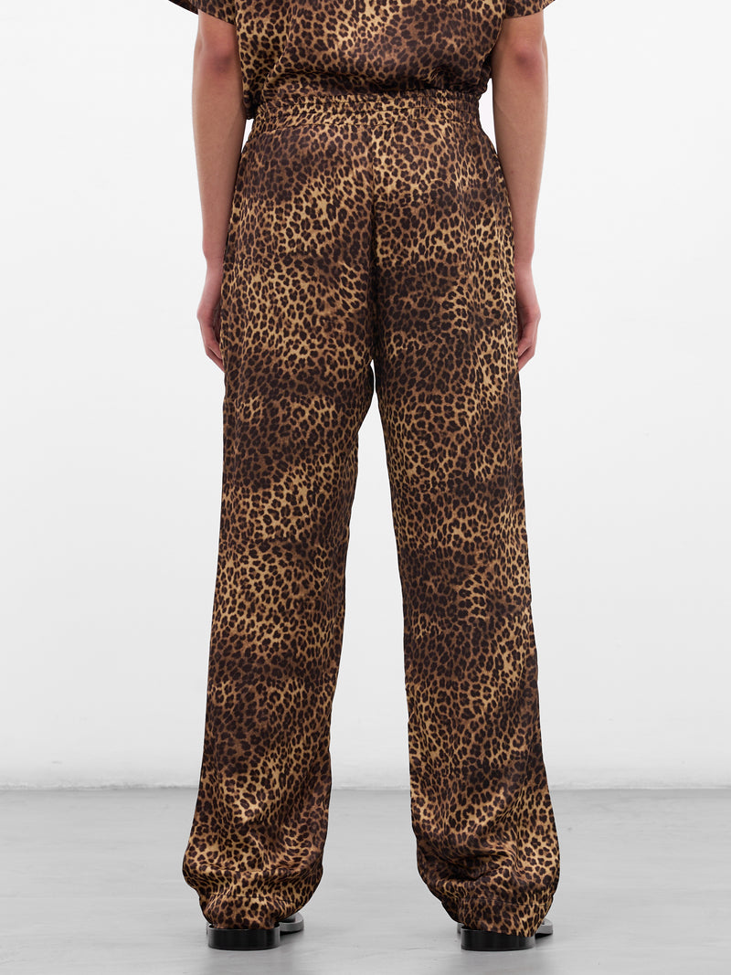 Cheetah Print Satin Track Pants (PT36-CHEETAH)
